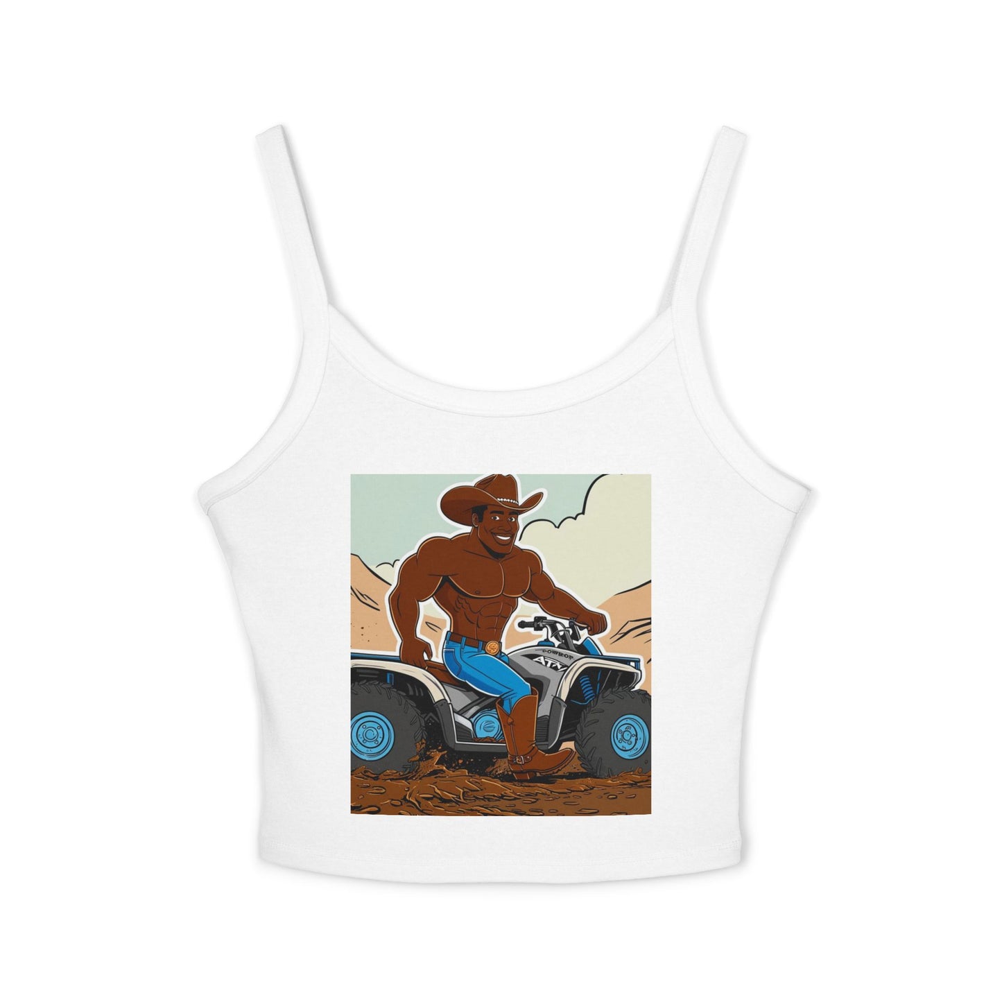 Big Cowboy Adventure Spaghetti Strap Tank Top