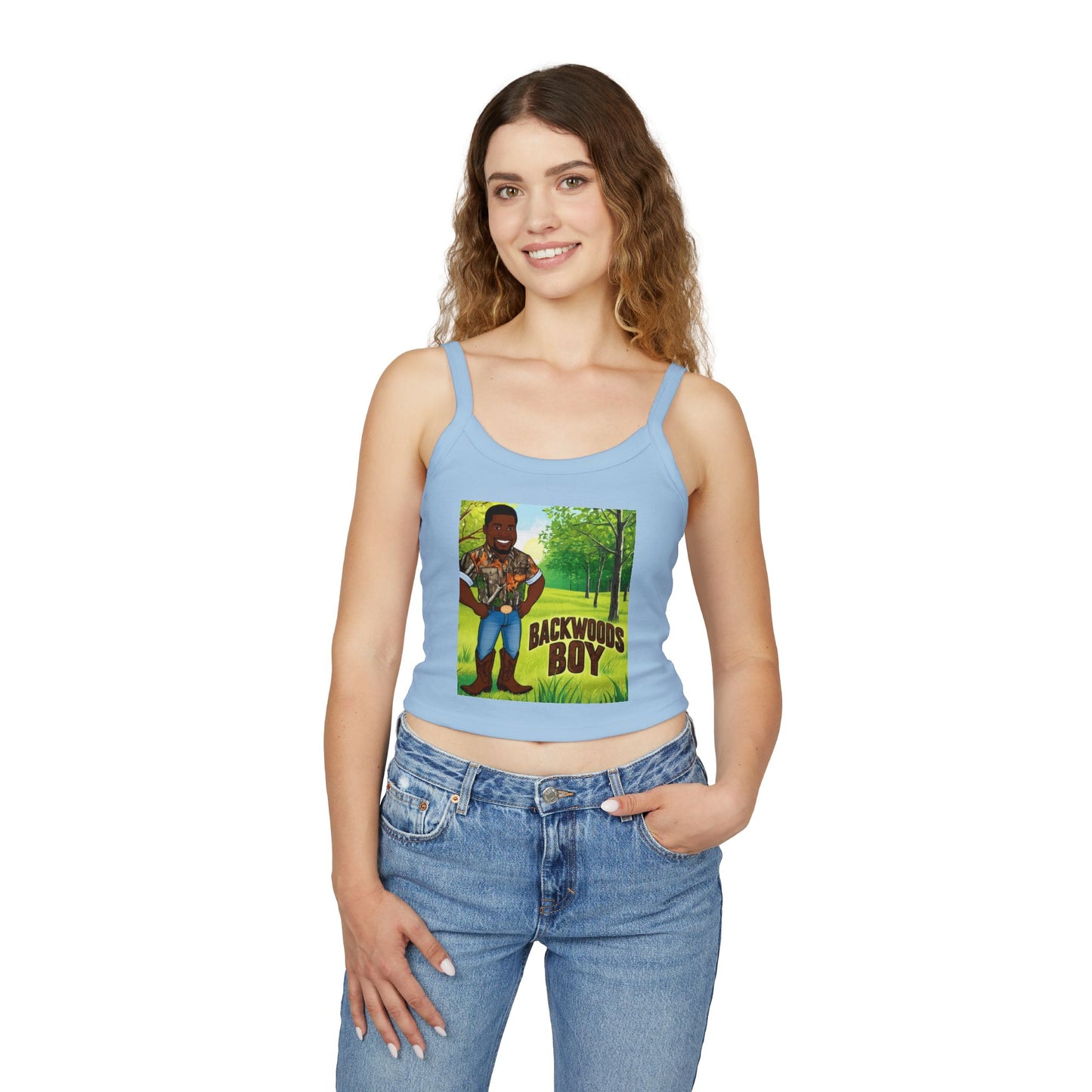 Backwoods Boy Spaghetti Strap Tank Top