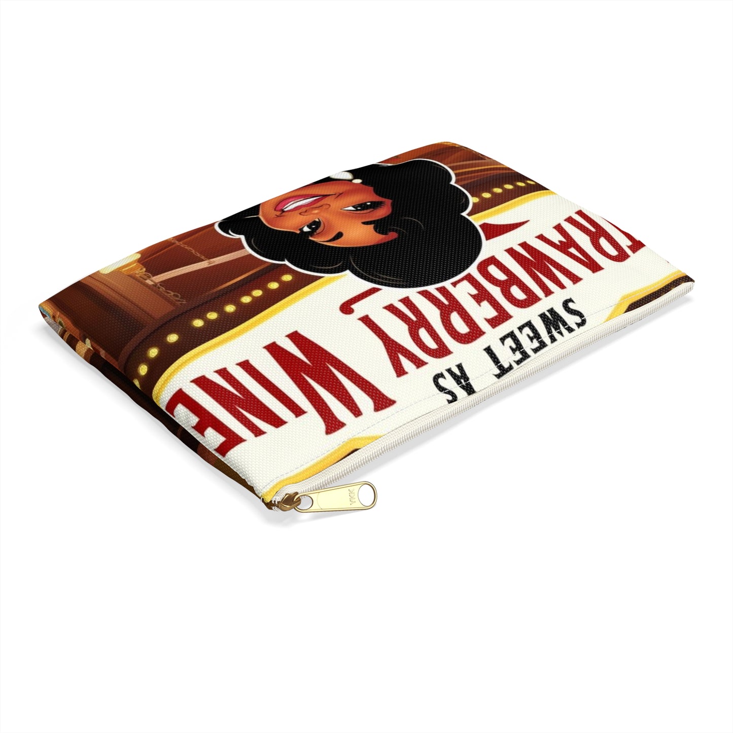 Sweet Strawberry Wine Accessory Pouch