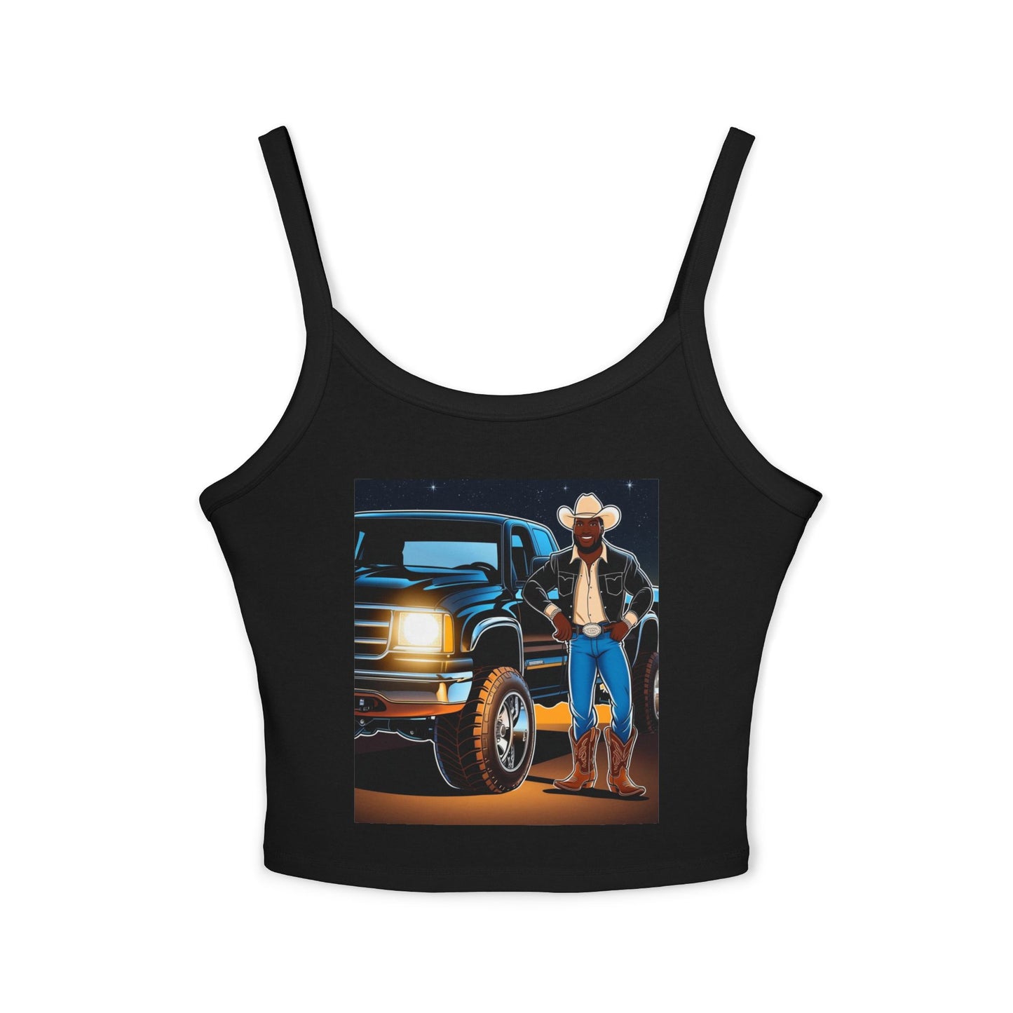 Don't Touch My Truck Spaghetti Strap Tank Top