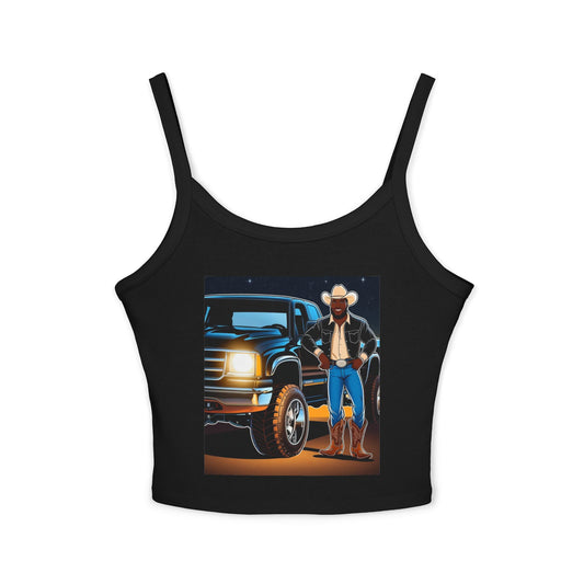 Don't Touch My Truck Spaghetti Strap Tank Top