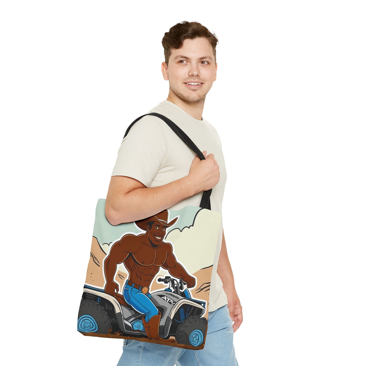 Big Cowboy Adventure Tote Bag