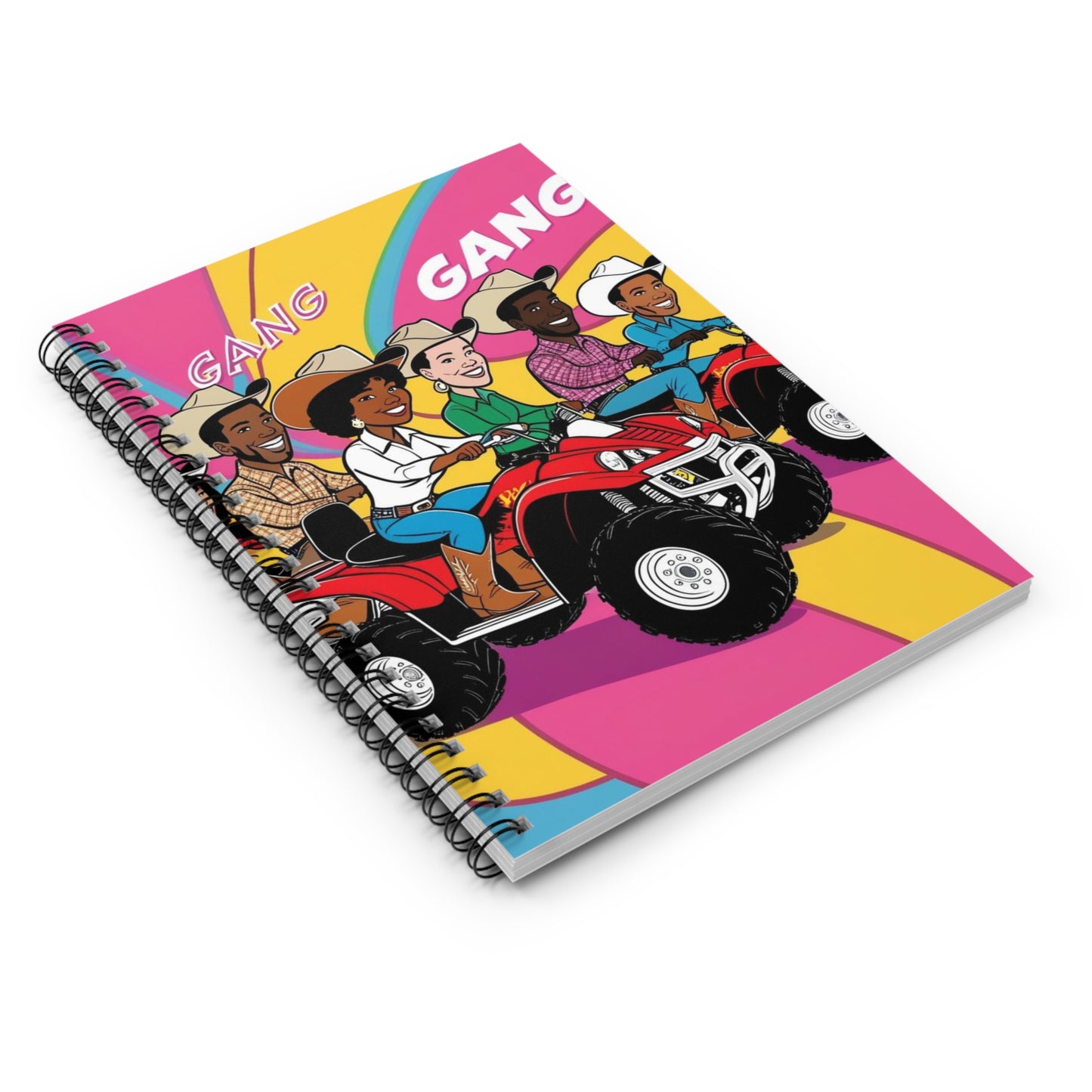Retro Quad Gang Spiral Notebook