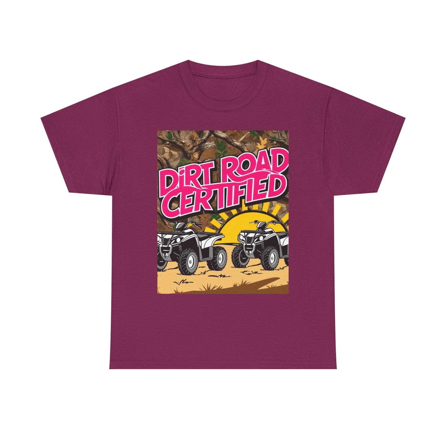 Dirt Road Certified Pink 2-More Colors Unisex Cotton Tee