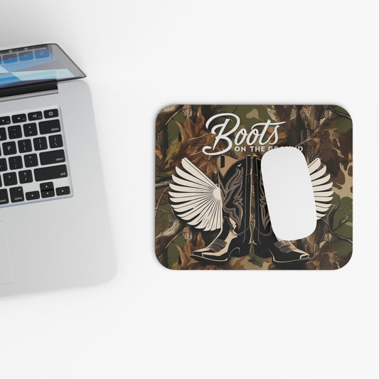 Boots On The Ground Mouse Pad