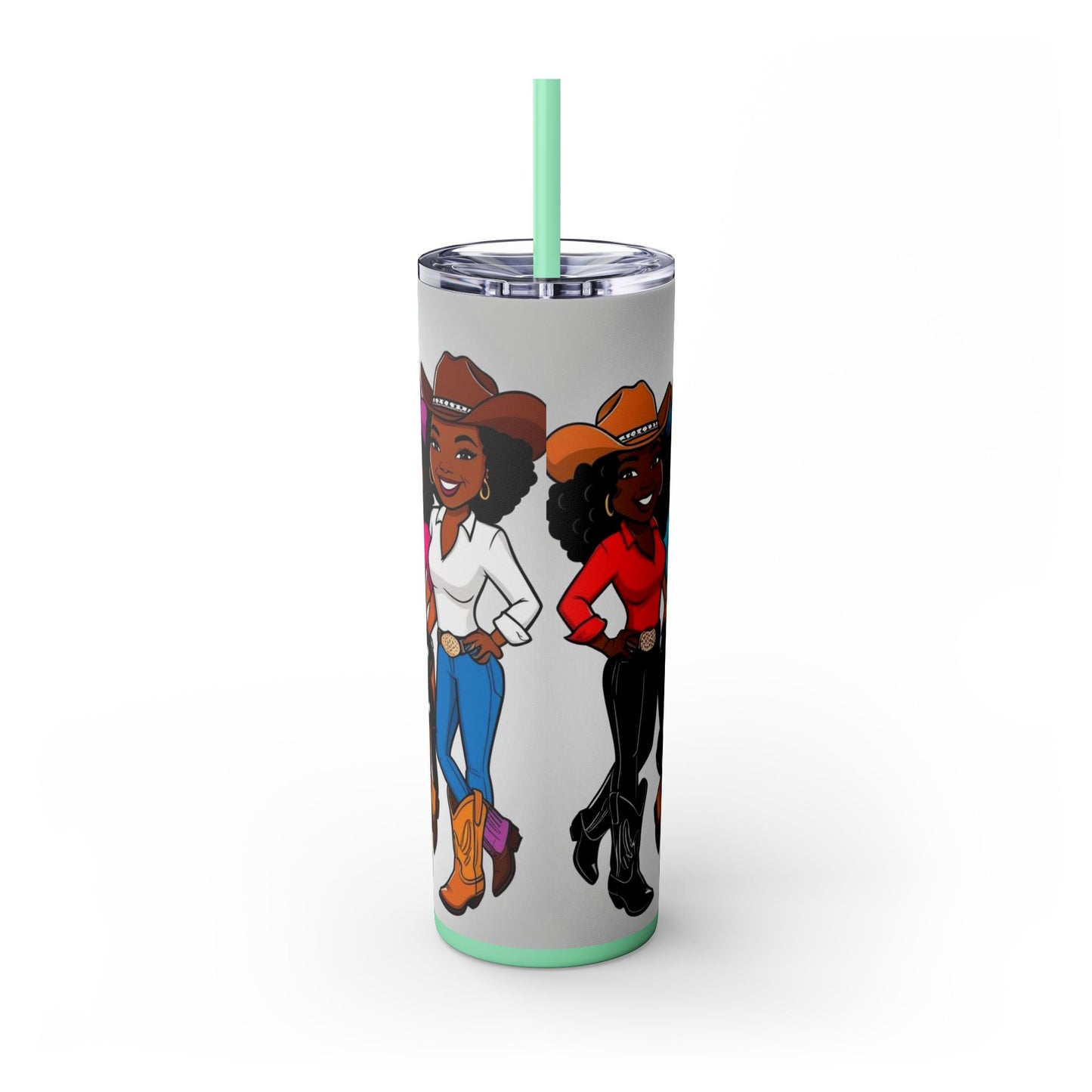 Certified Steppaz Skinny Tumbler with Straw, 20oz