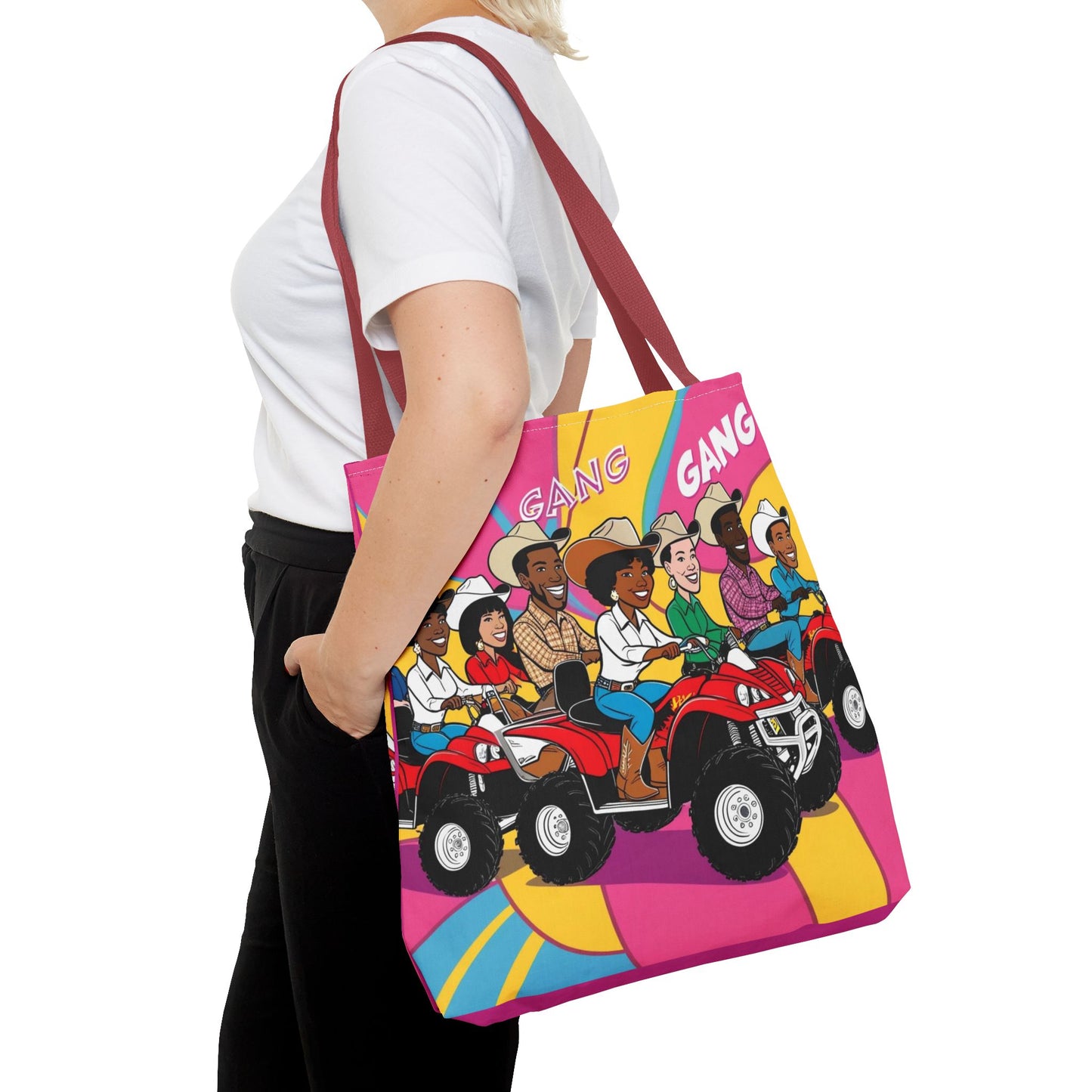 Retro Quad Gang Tote Bag
