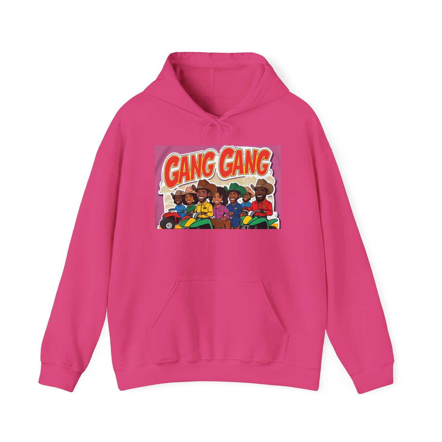 Group ATV Cartoon Graphic Hoodie
