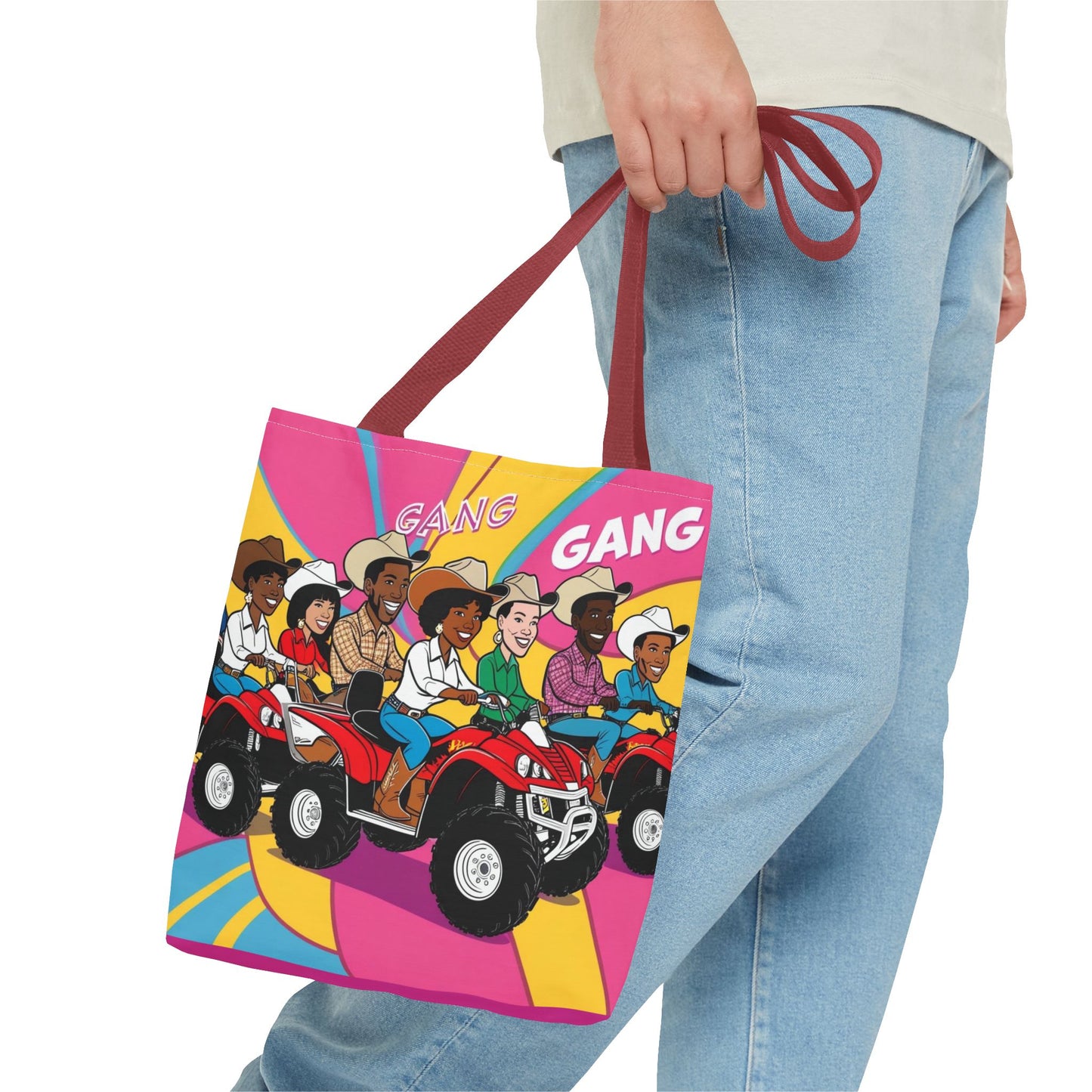 Retro Quad Gang Tote Bag