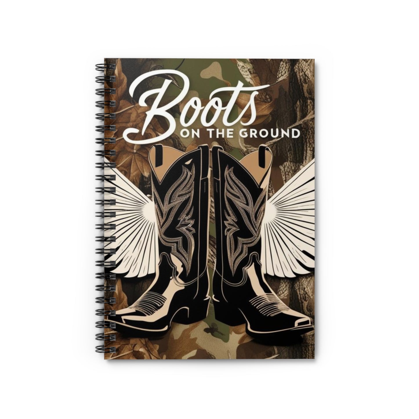 Boots On The Ground Spiral Notebook - Ruled Line