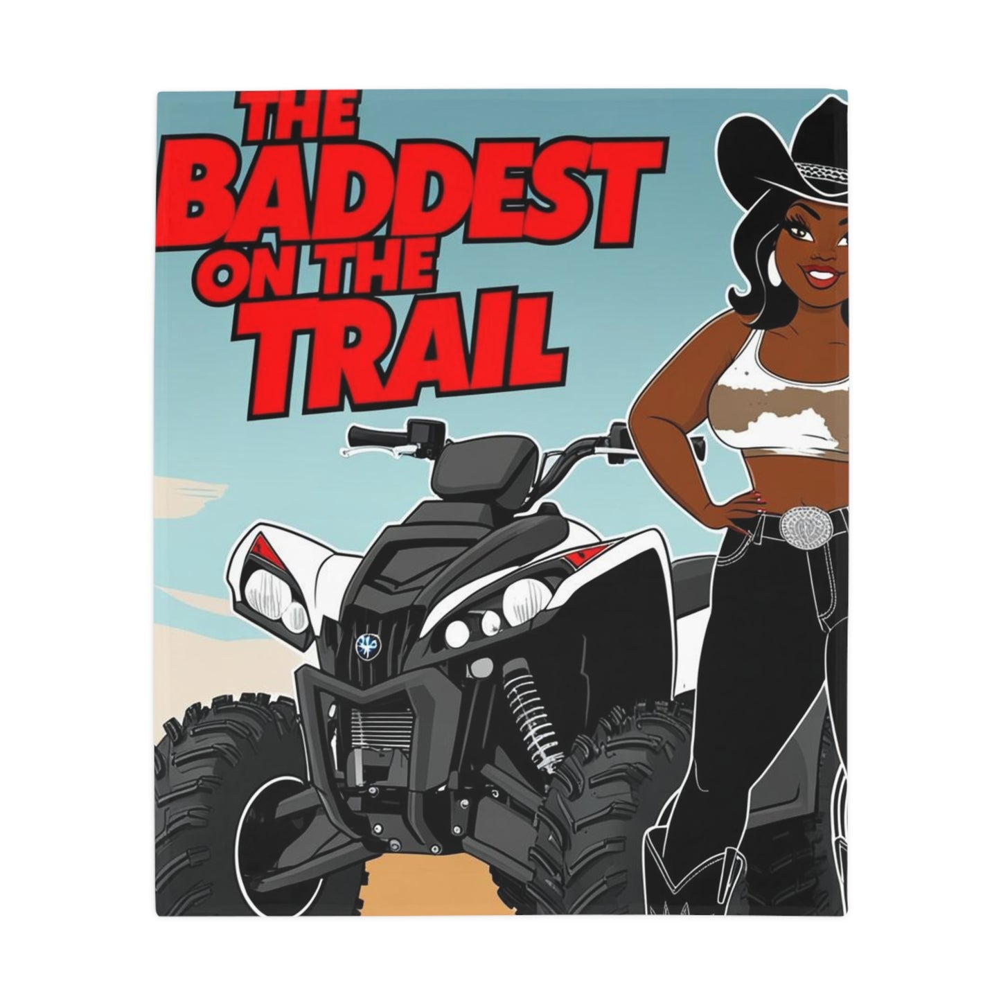 Baddest on the Trail Plush Fleece Blanket