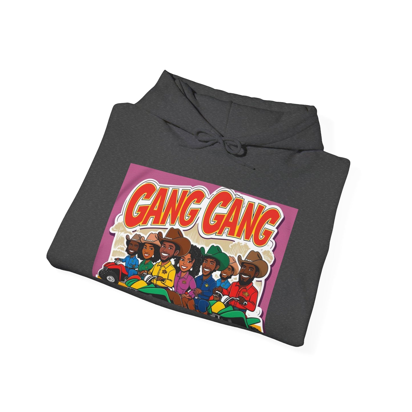 Group ATV Cartoon Graphic Hoodie