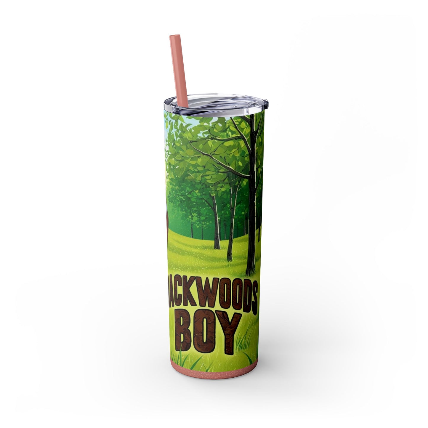 Backwoods Boy Skinny Tumbler - 20oz with Straw