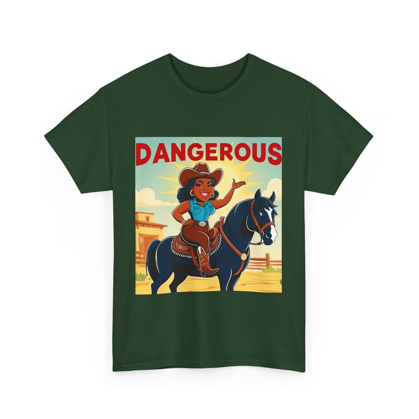 Dangerous Cowgirl 2-More Colors Unisex Cotton Tee