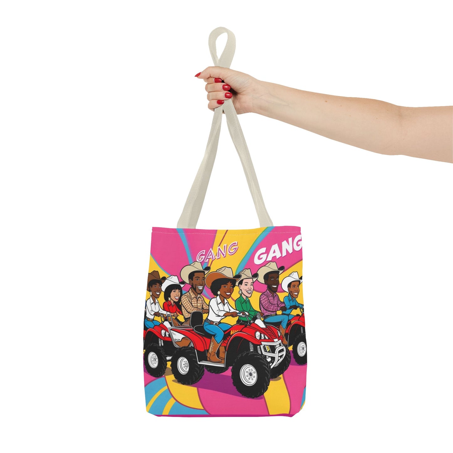 Retro Quad Gang Tote Bag