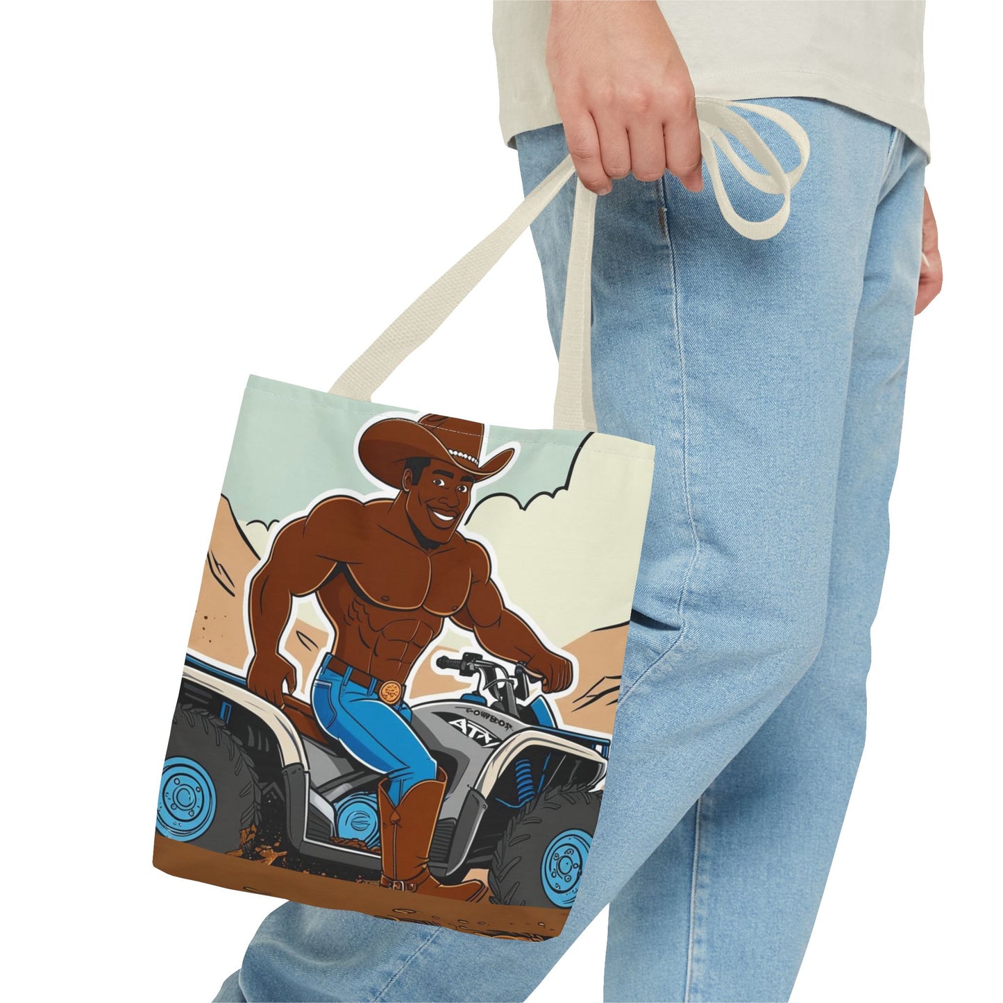 Big Cowboy Adventure Tote Bag