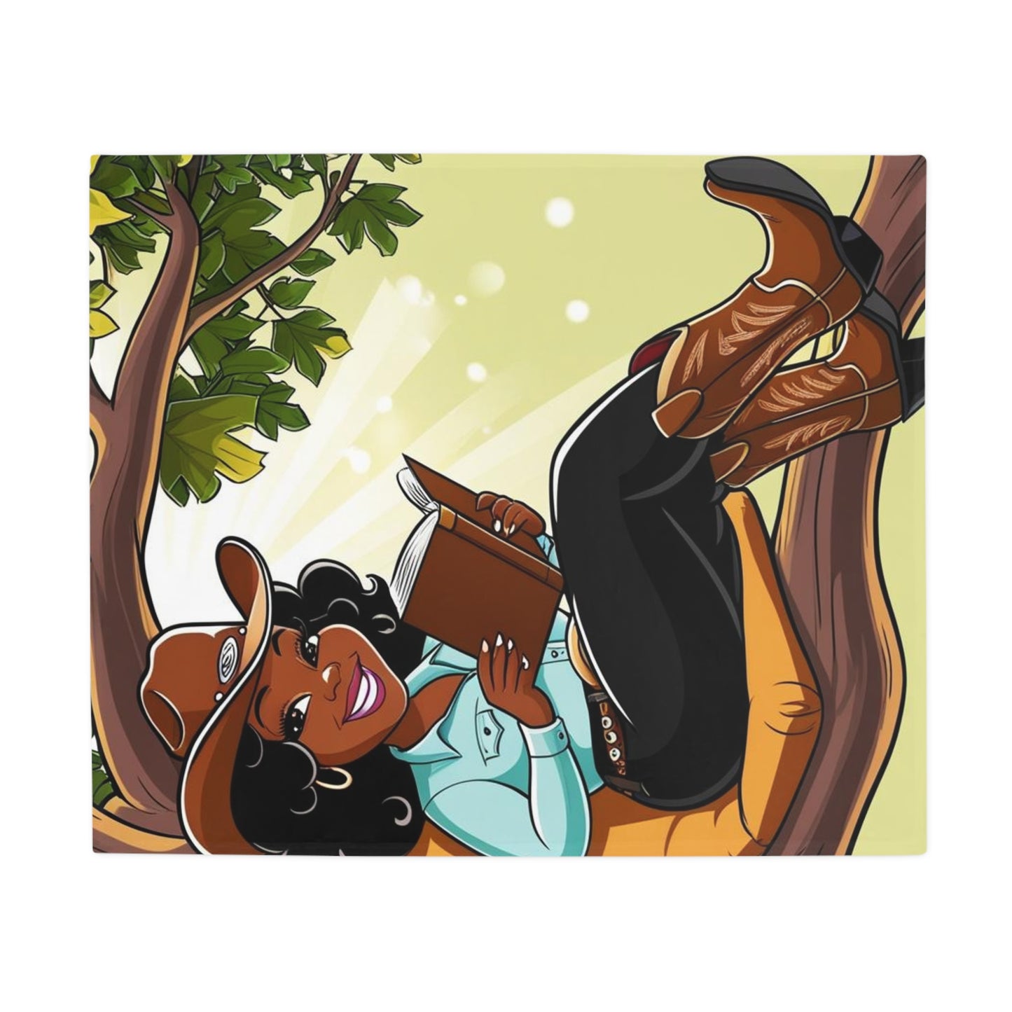 Country Nerdin' Fleece Blanket