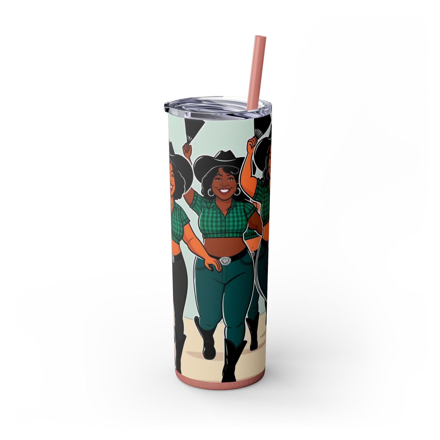 Group Dancers Skinny Tumbler 20oz with Straw