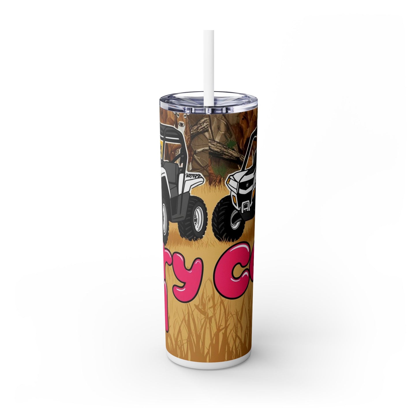 Country Girl Skinny Tumbler with Straw, 20oz