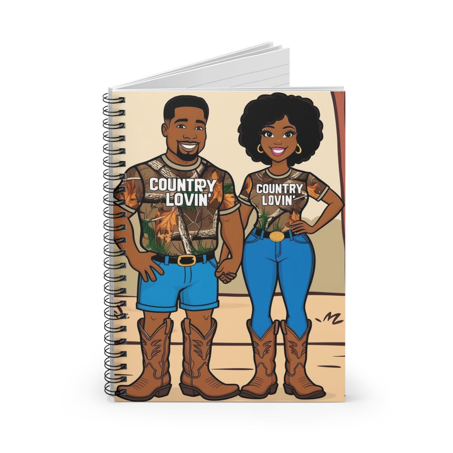 Country Lovin Spiral Notebook - Ruled Line