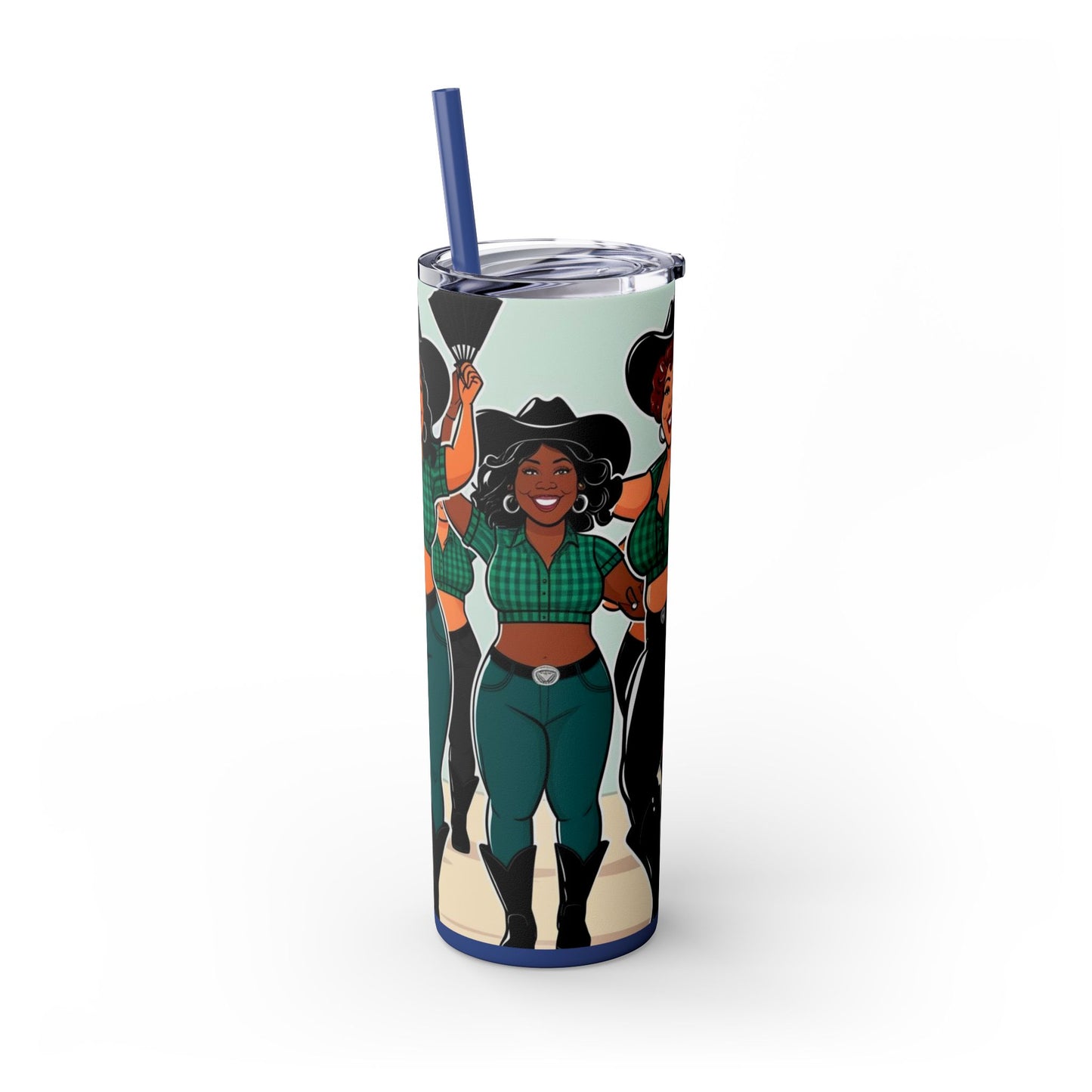 Group Dancers Skinny Tumbler 20oz with Straw