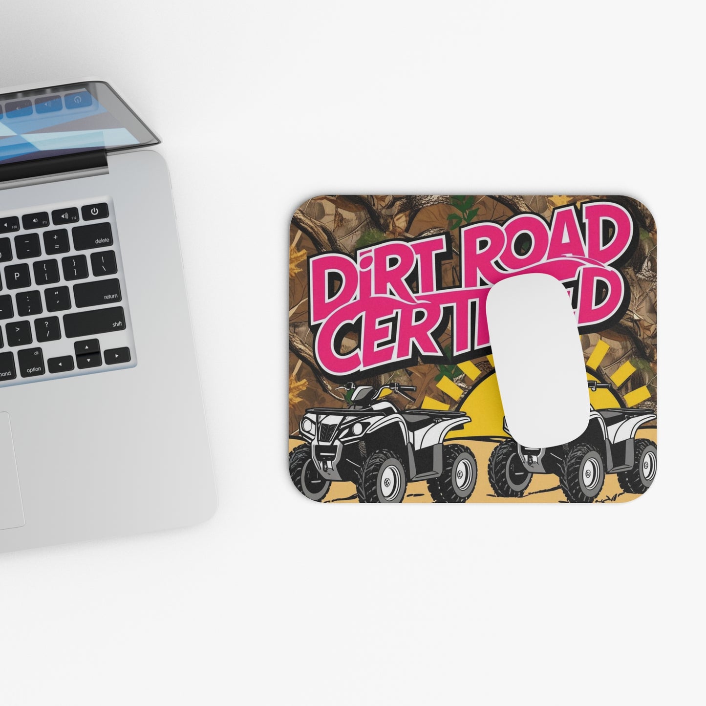 Dirt Road Certified Pink Mouse Pad