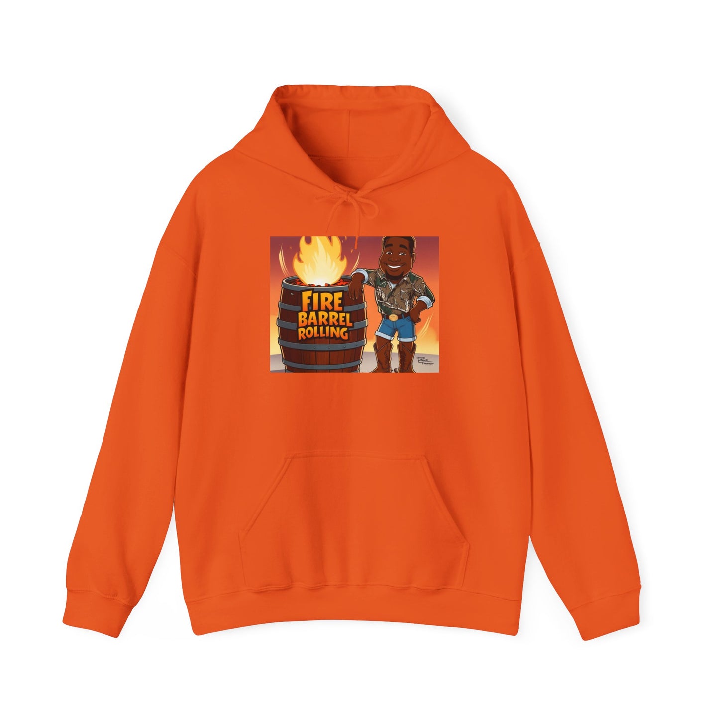Fire Barrel Rolling Unisex Hoodie