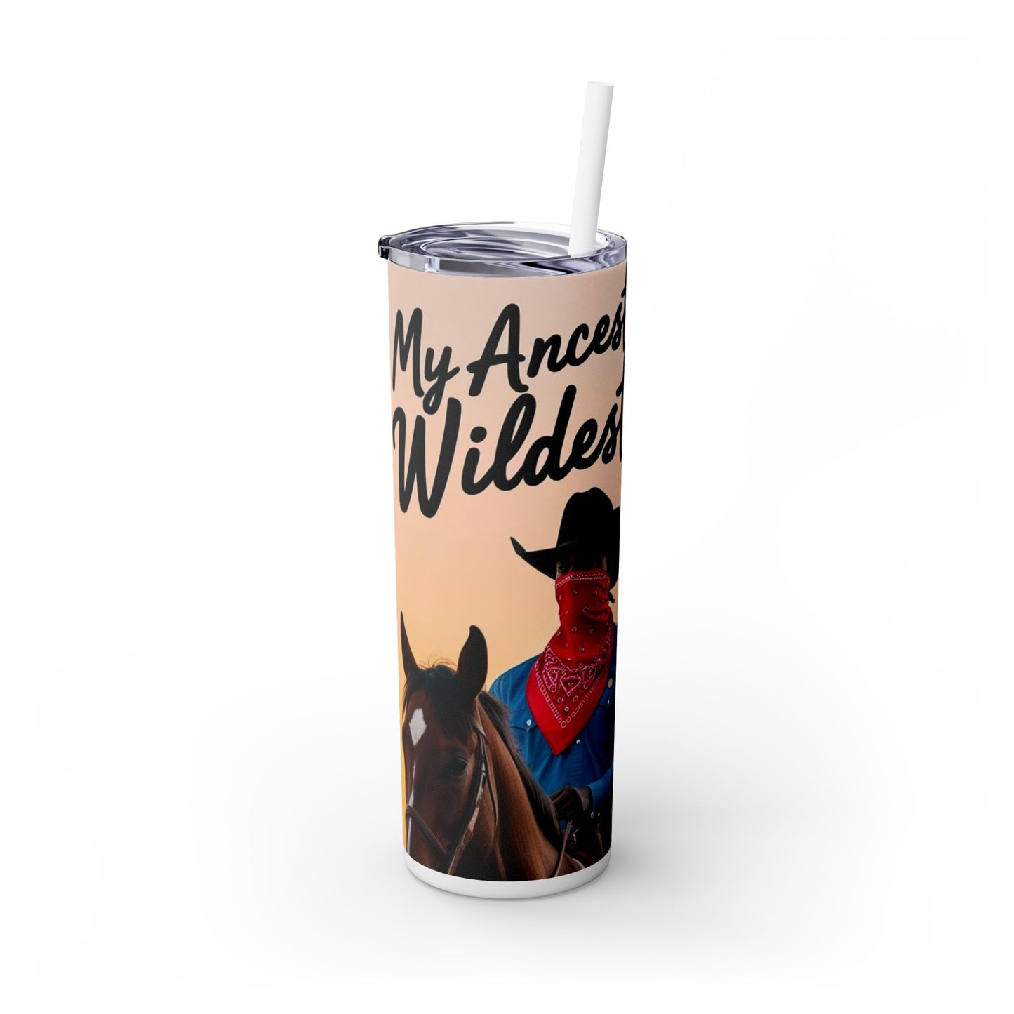 Pay Homage Skinny Tumbler with Straw, 20oz