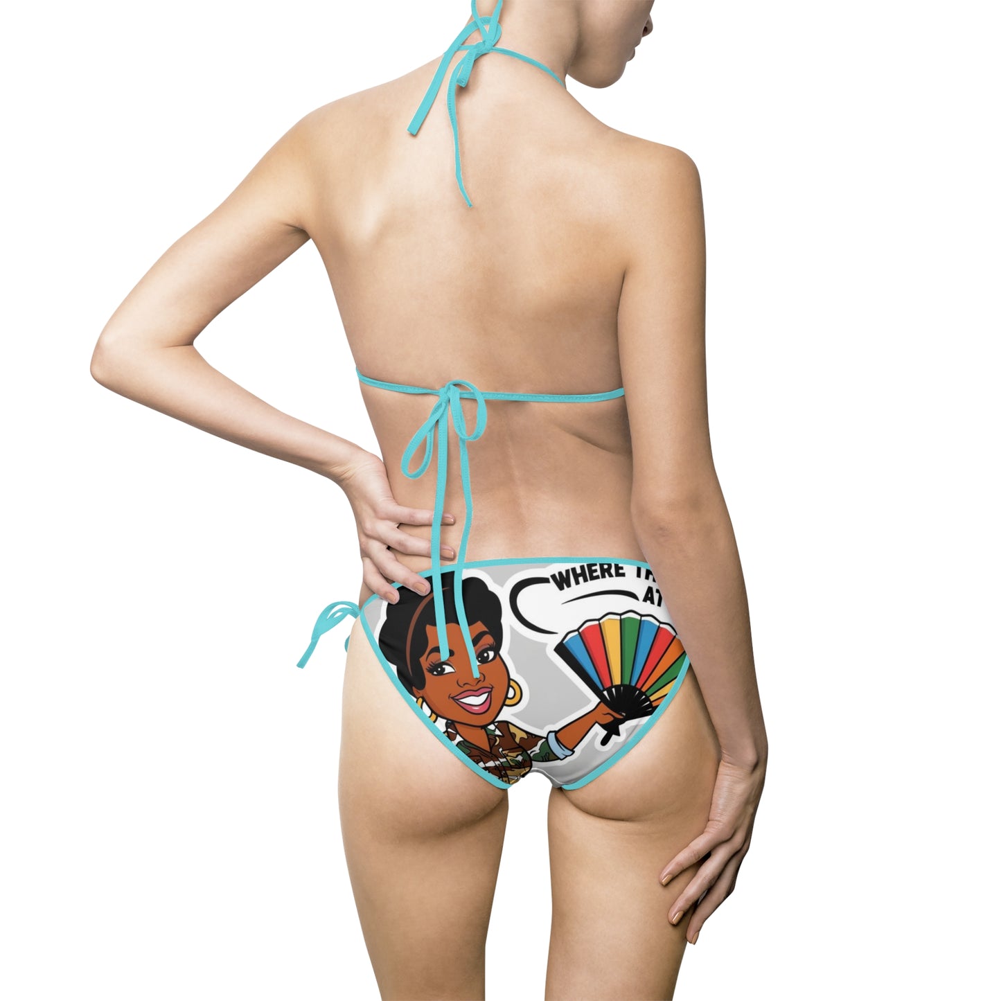 Where Them Fans At? Women's Bikini Swimsuit