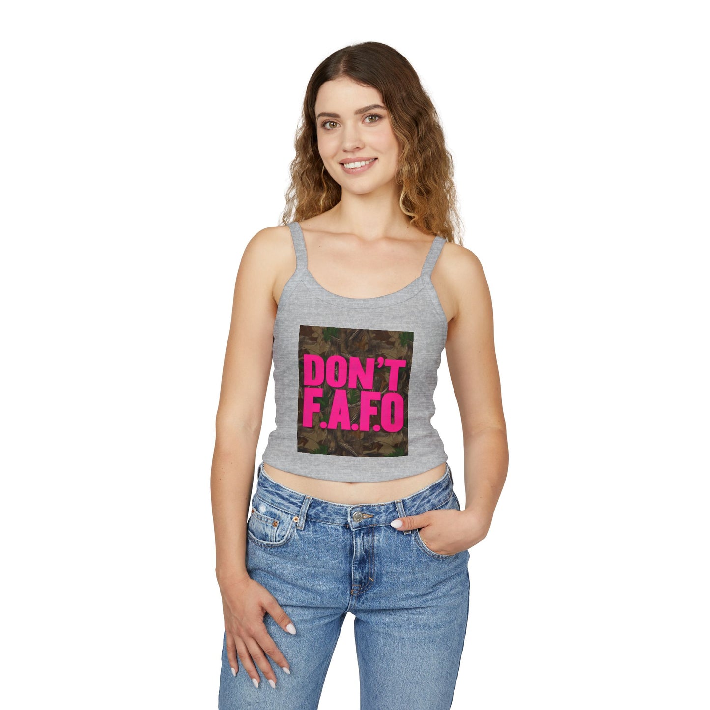 Don't F.A.F.O. Women’s Spaghetti Strap Tank Top