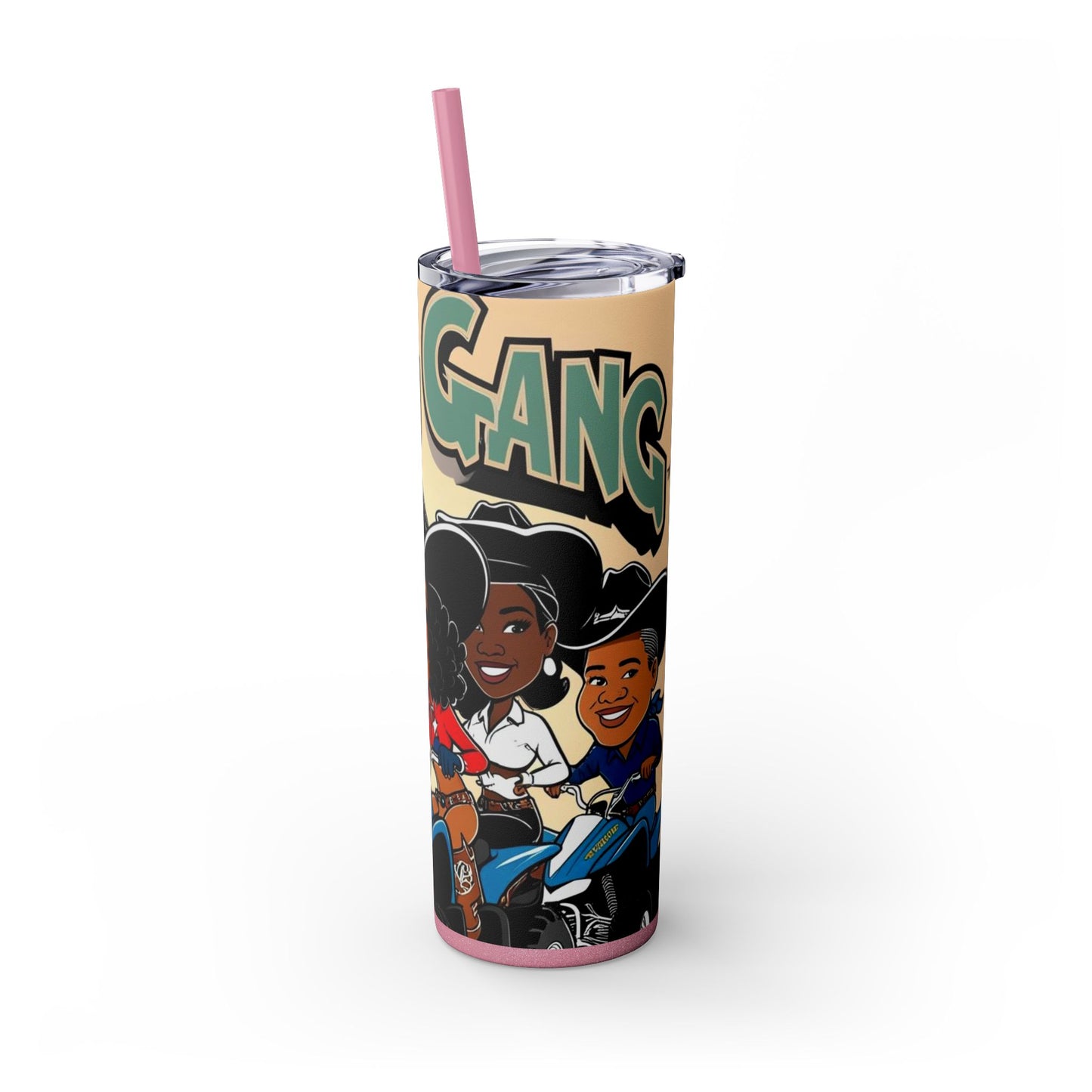Mixed Group Skinny Tumbler with Straw - 20oz
