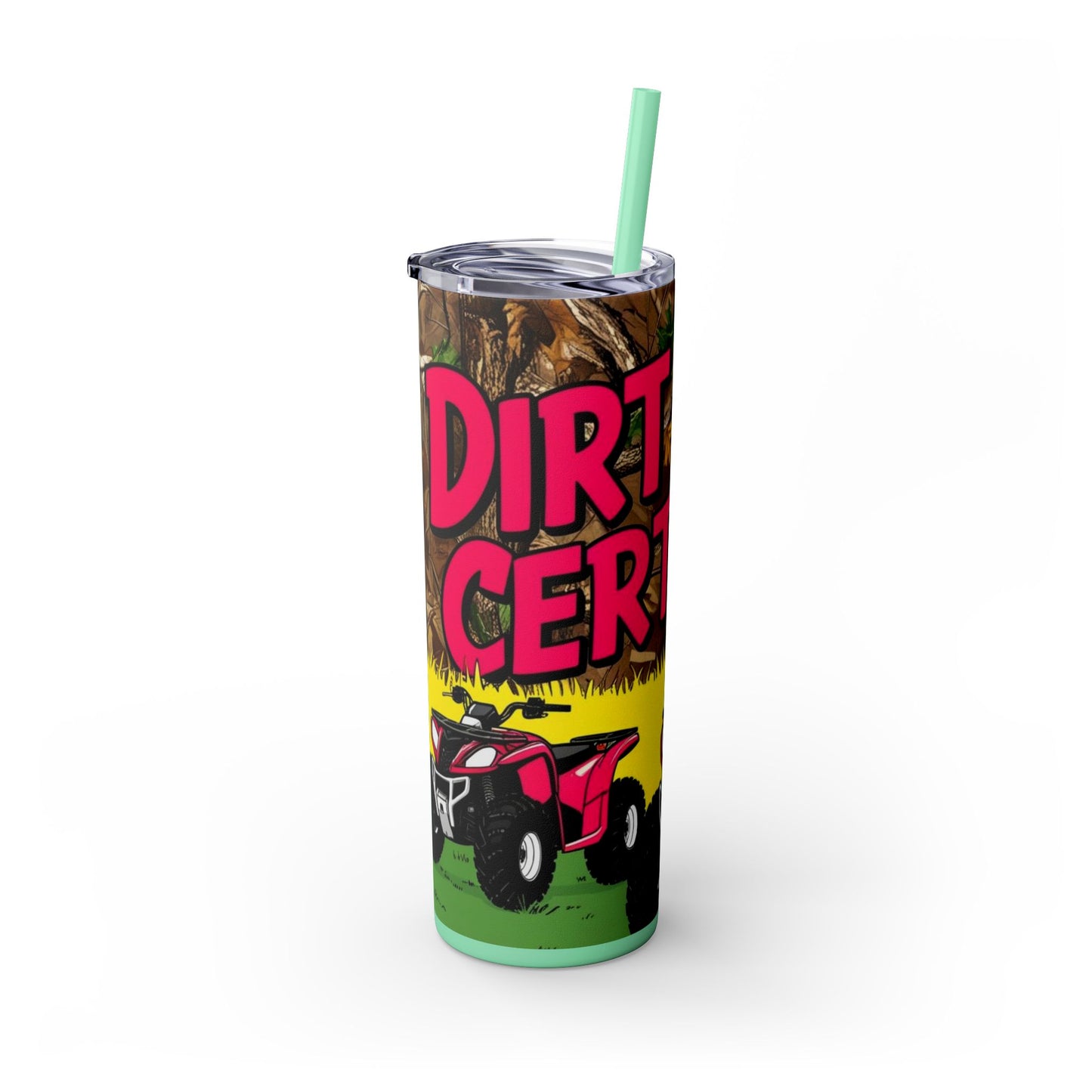 Dirt Road Certified Skinny Tumbler with Straw, 20oz