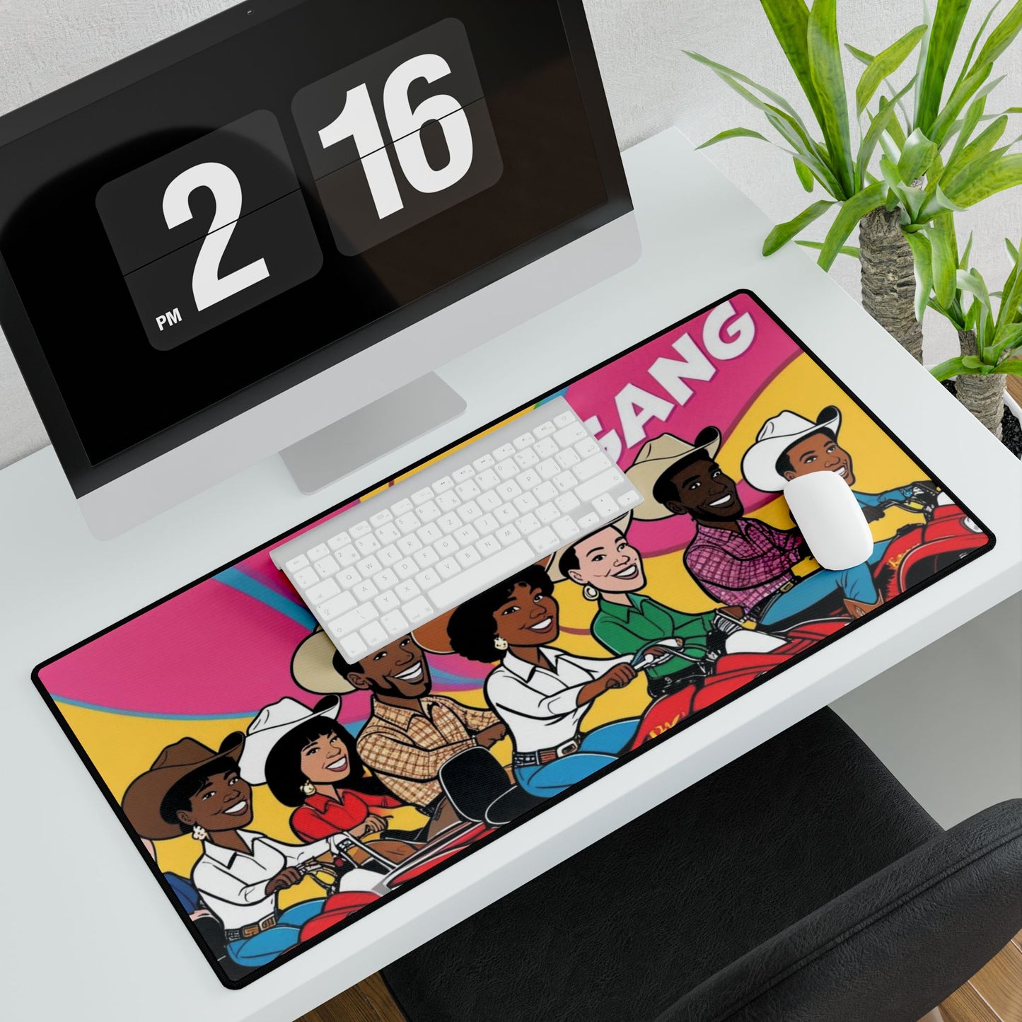 Retro Quad Gang Desk Mat