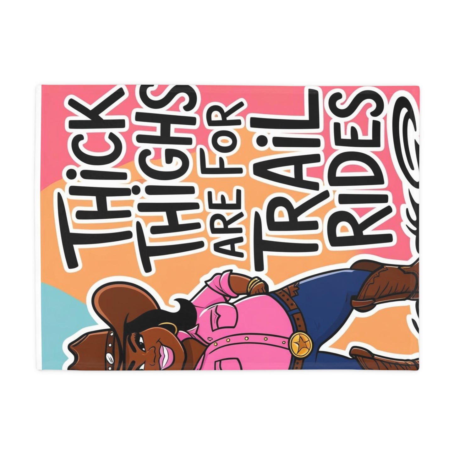 Thick Thighs 2 Plush Fleece Blanket