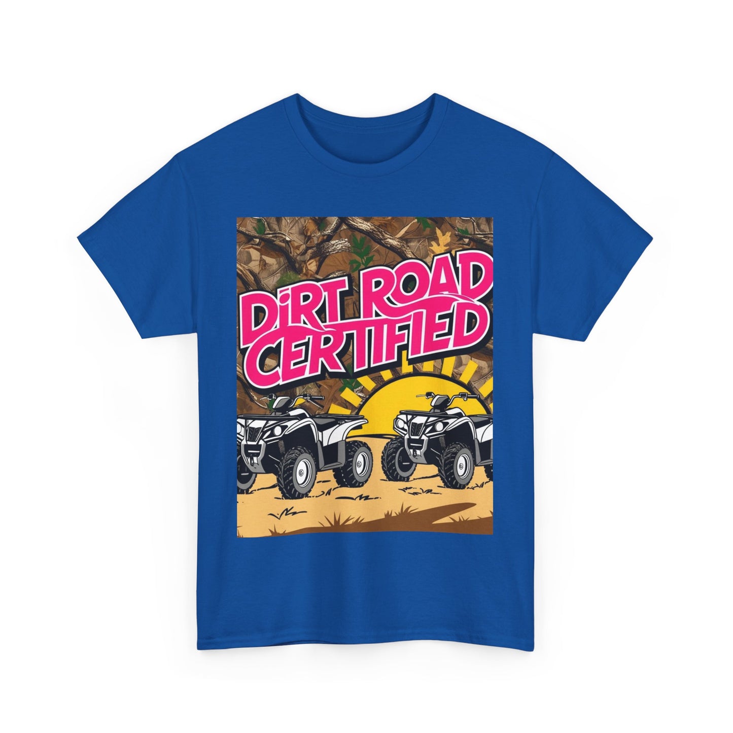 Dirt Road Certified Pink 2-More Colors Unisex Cotton Tee