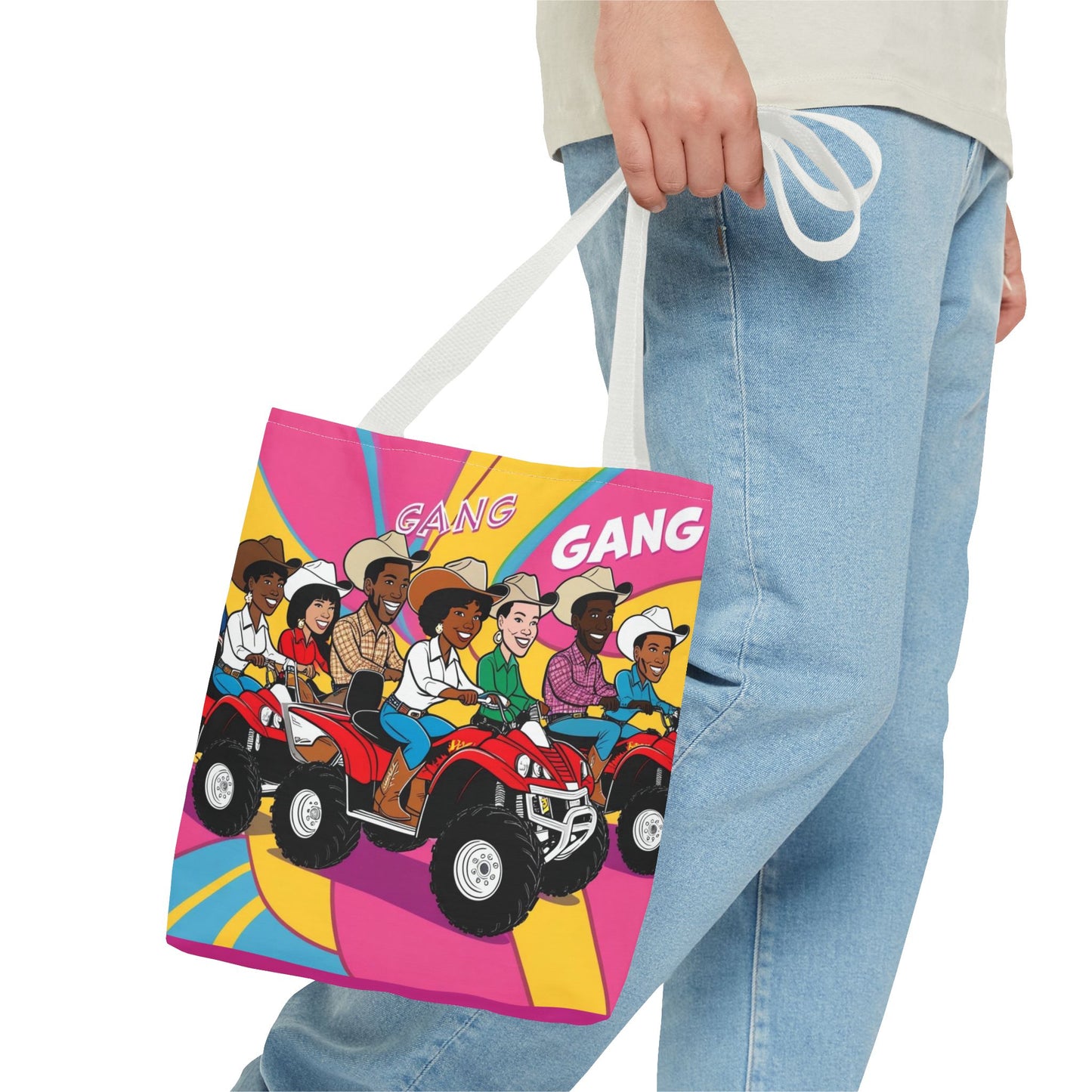 Retro Quad Gang Tote Bag