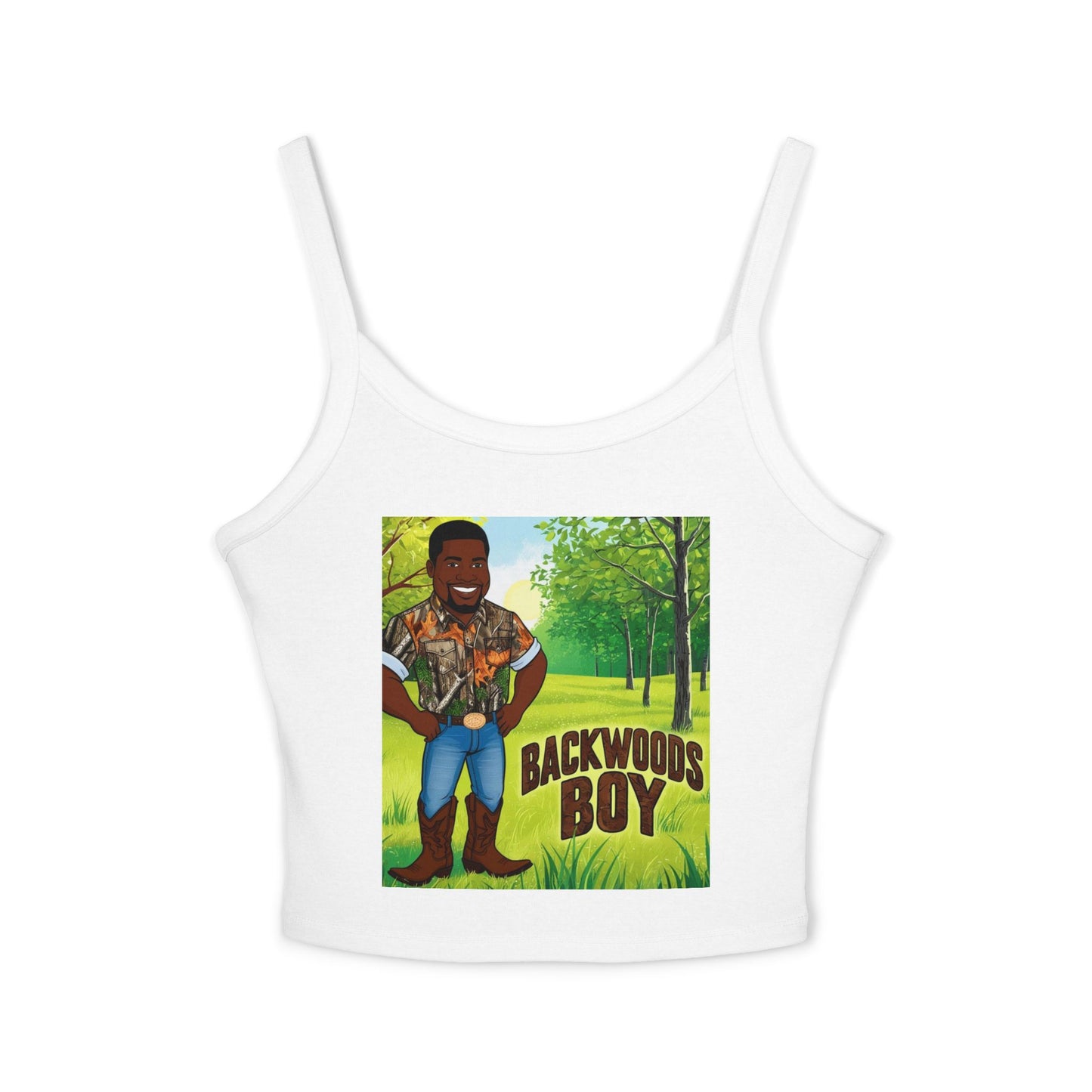 Backwoods Boy Spaghetti Strap Tank Top