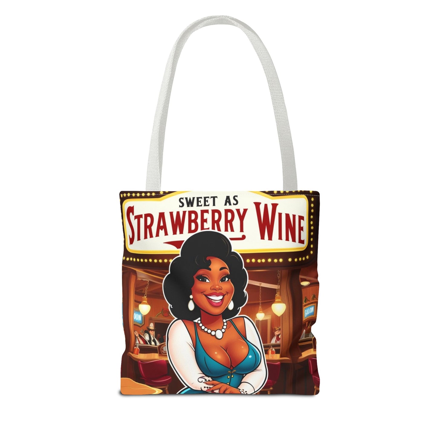 Sweet as Strawberry Wine Tote Bag