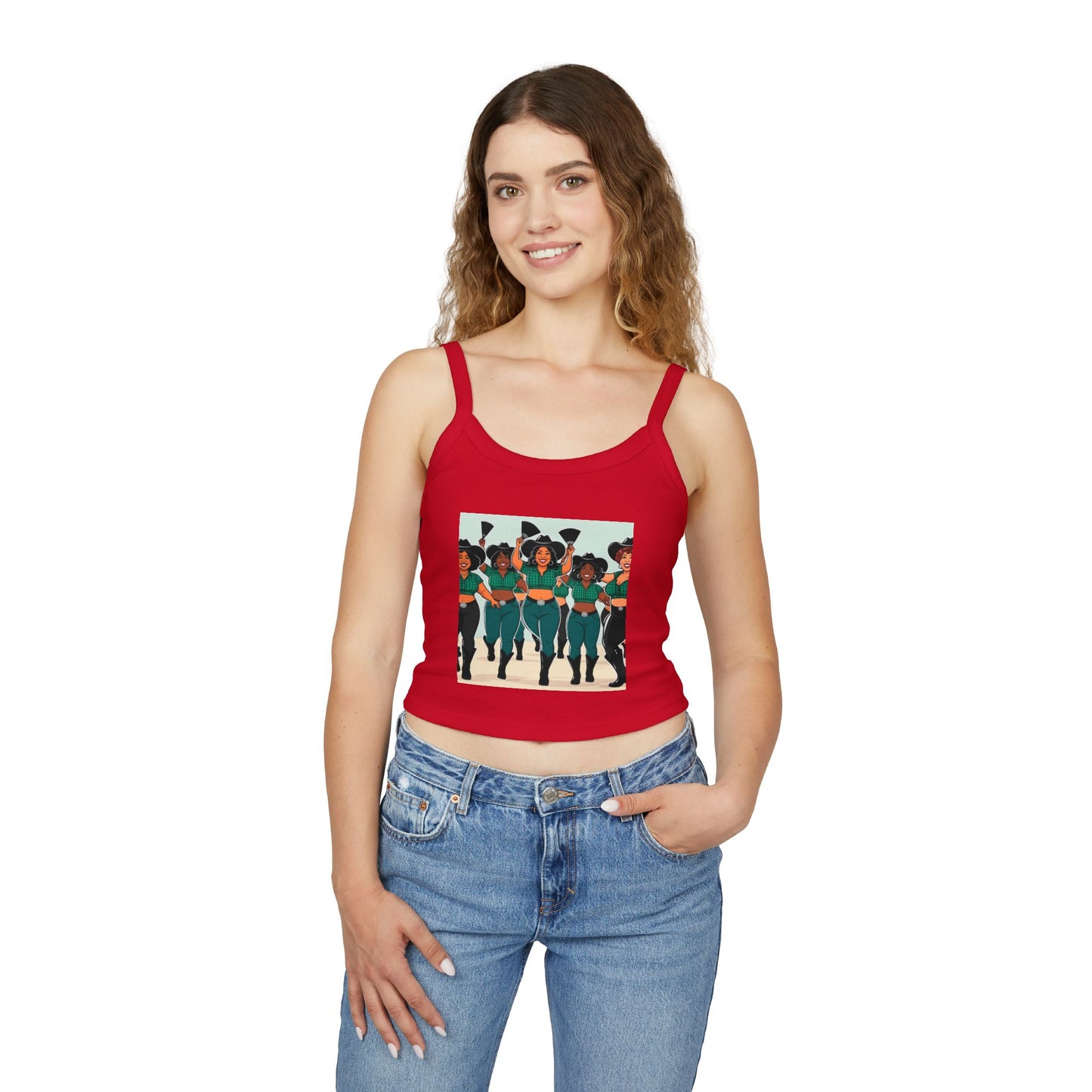 Group Dancers Spaghetti Strap Tank Top