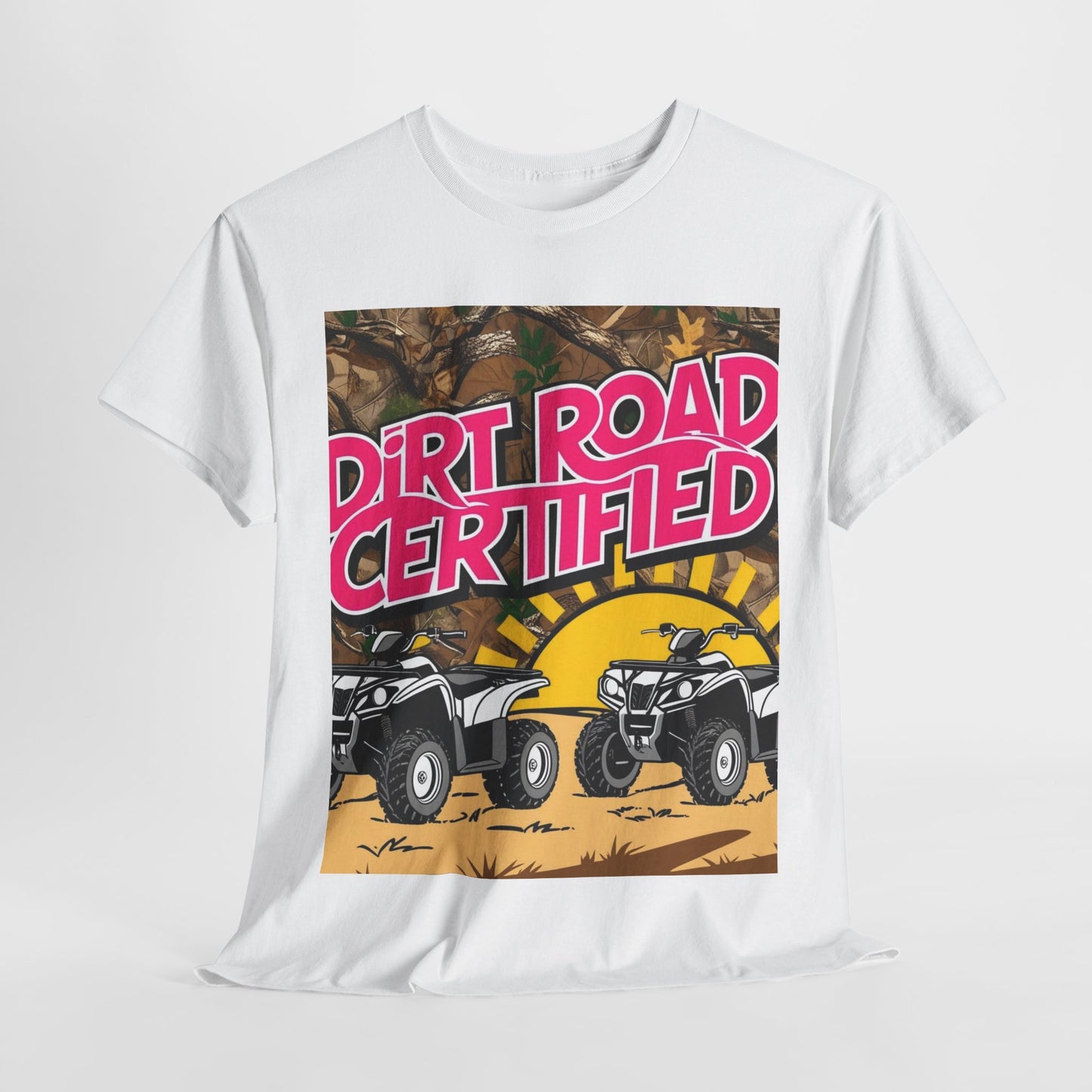 Dirt Road Certified Pink Unisex Cotton Tee