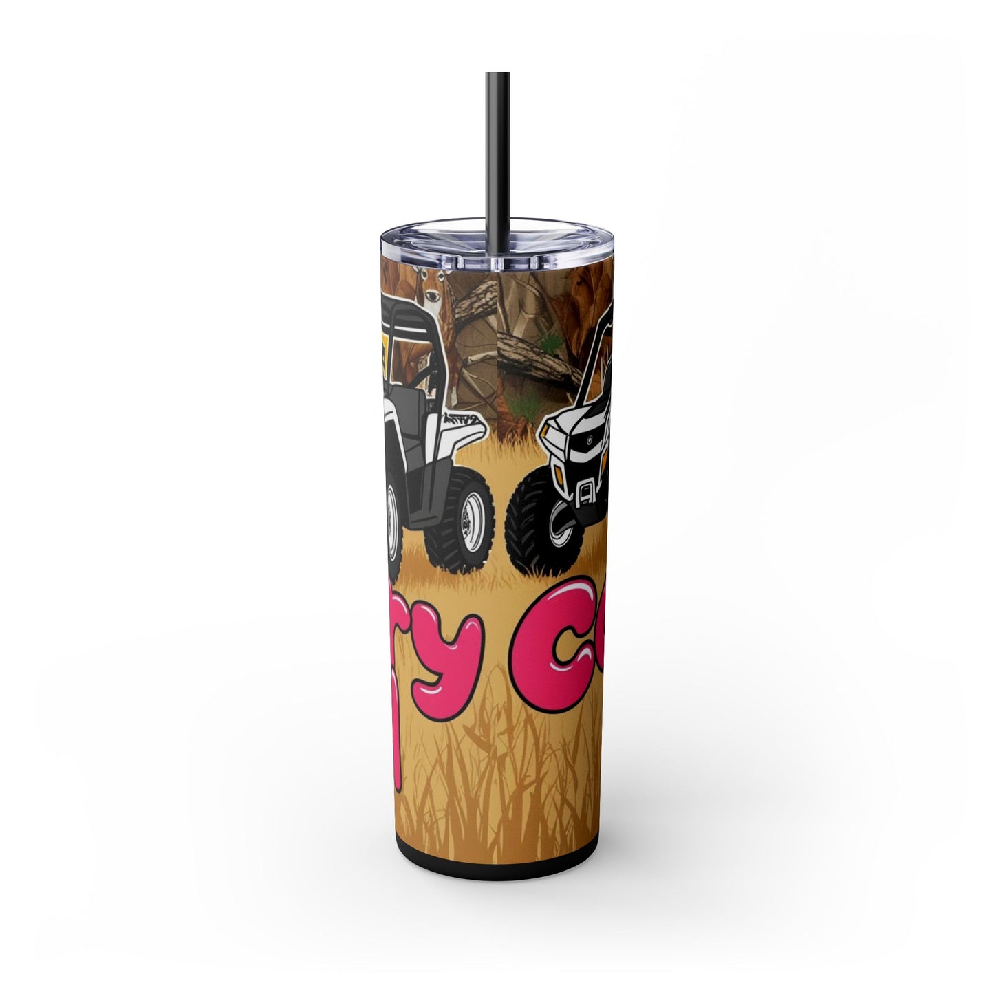 Country Girl Skinny Tumbler with Straw, 20oz