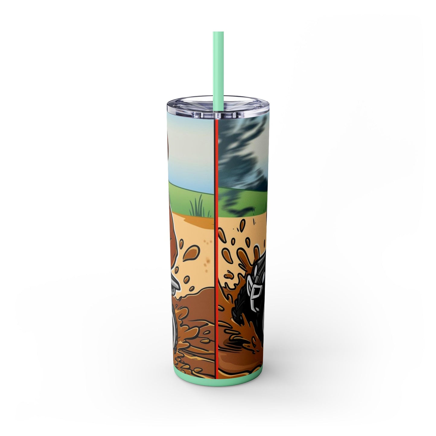 Big Boy Skinny Tumbler with Straw, 20oz