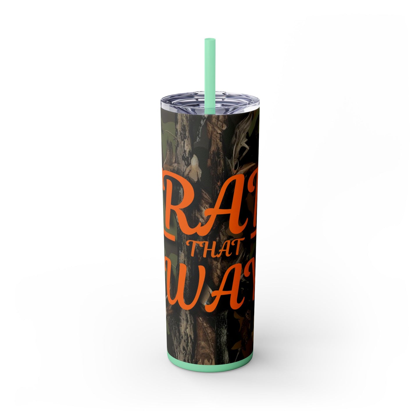 Trail That Way Skinny Tumbler with Straw, 20oz