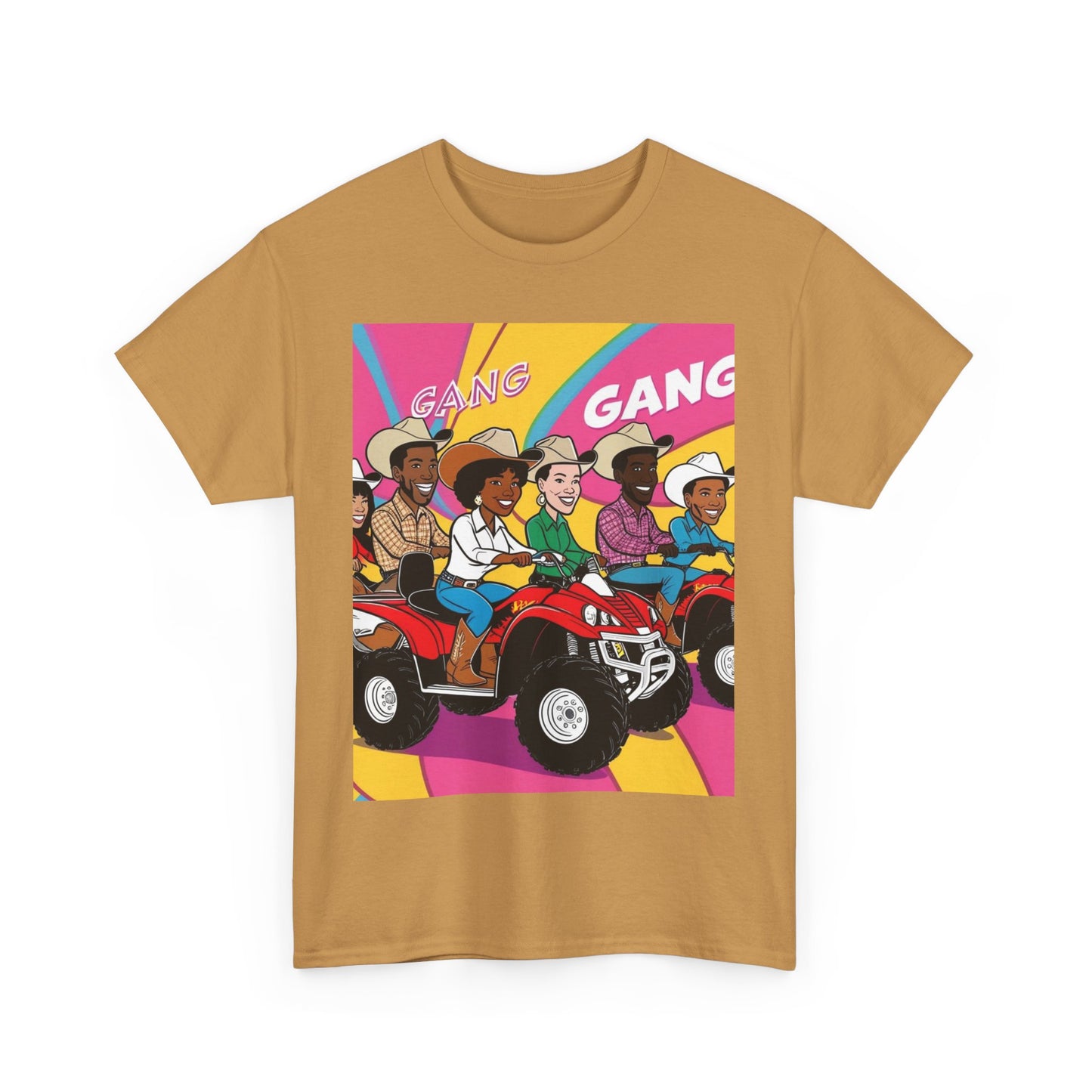 Retro Quad Gang Unisex Cotton Tee