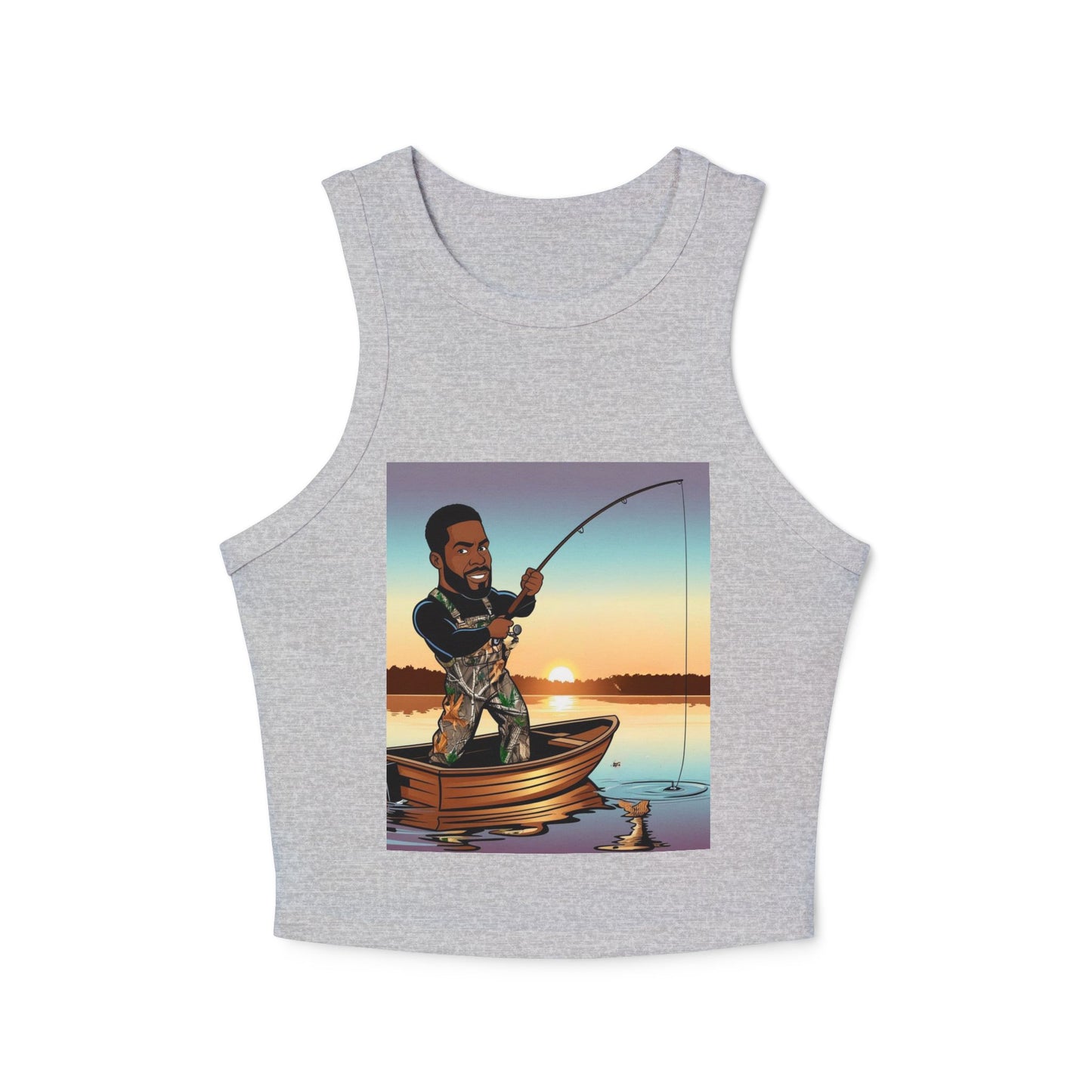 Handsome Fisherman Racer Tank Top for Women