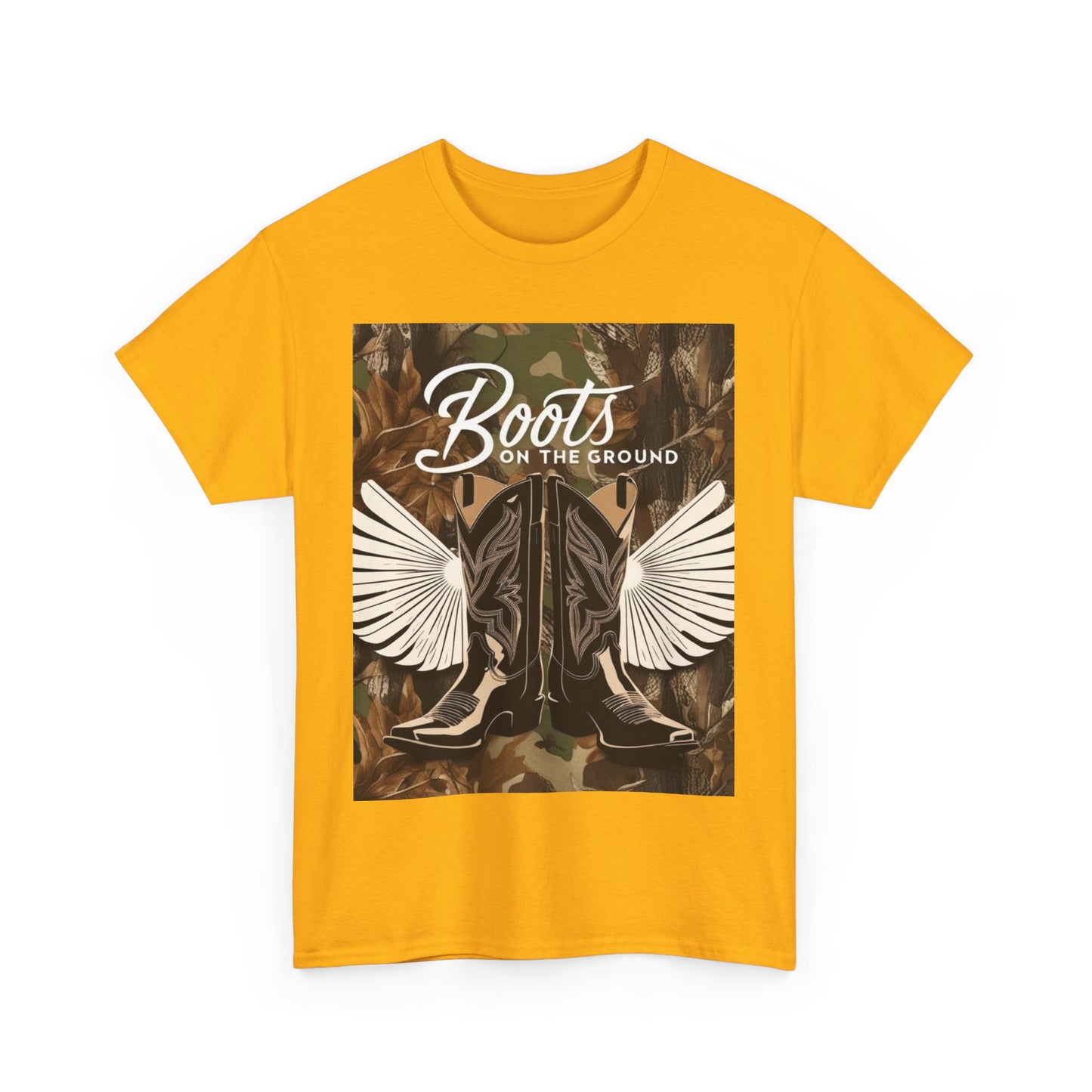 Boots On The Ground Unisex Cotton Tee