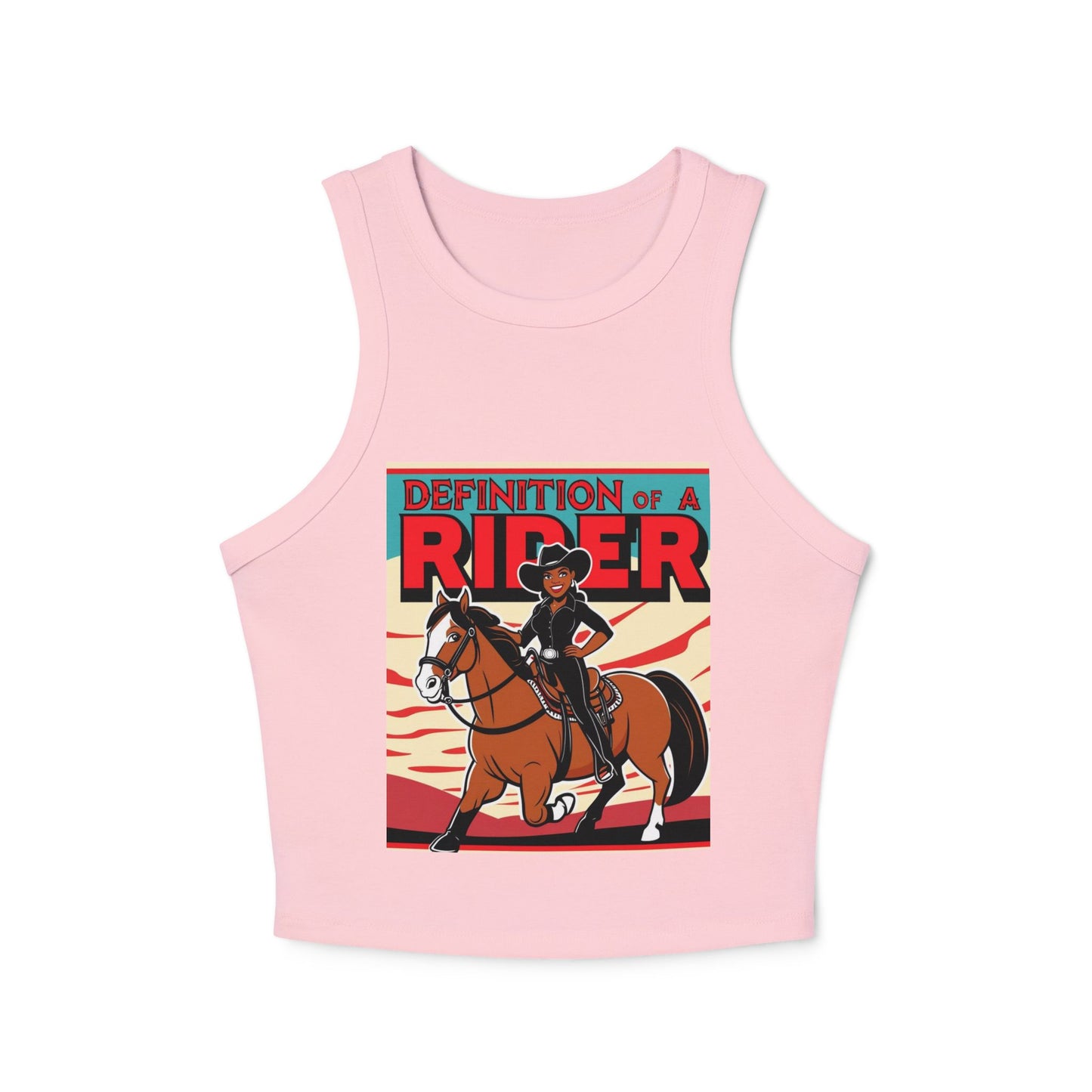 Definition of a Rider Racer Tank Top