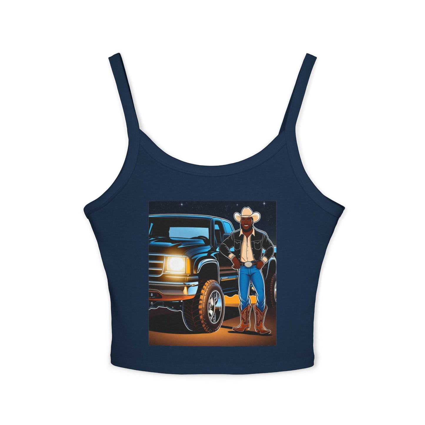 Don't Touch My Truck Spaghetti Strap Tank Top