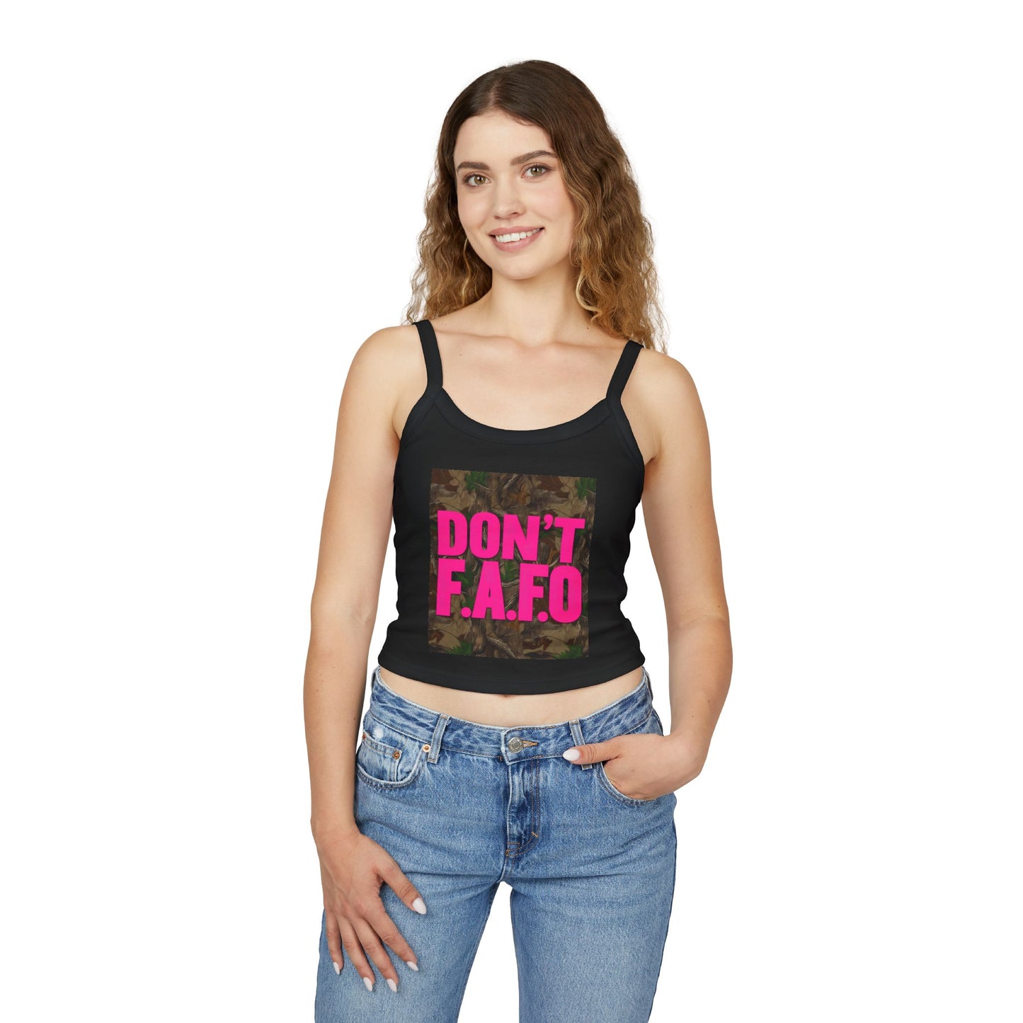 Don't F.A.F.O. Women’s Spaghetti Strap Tank Top