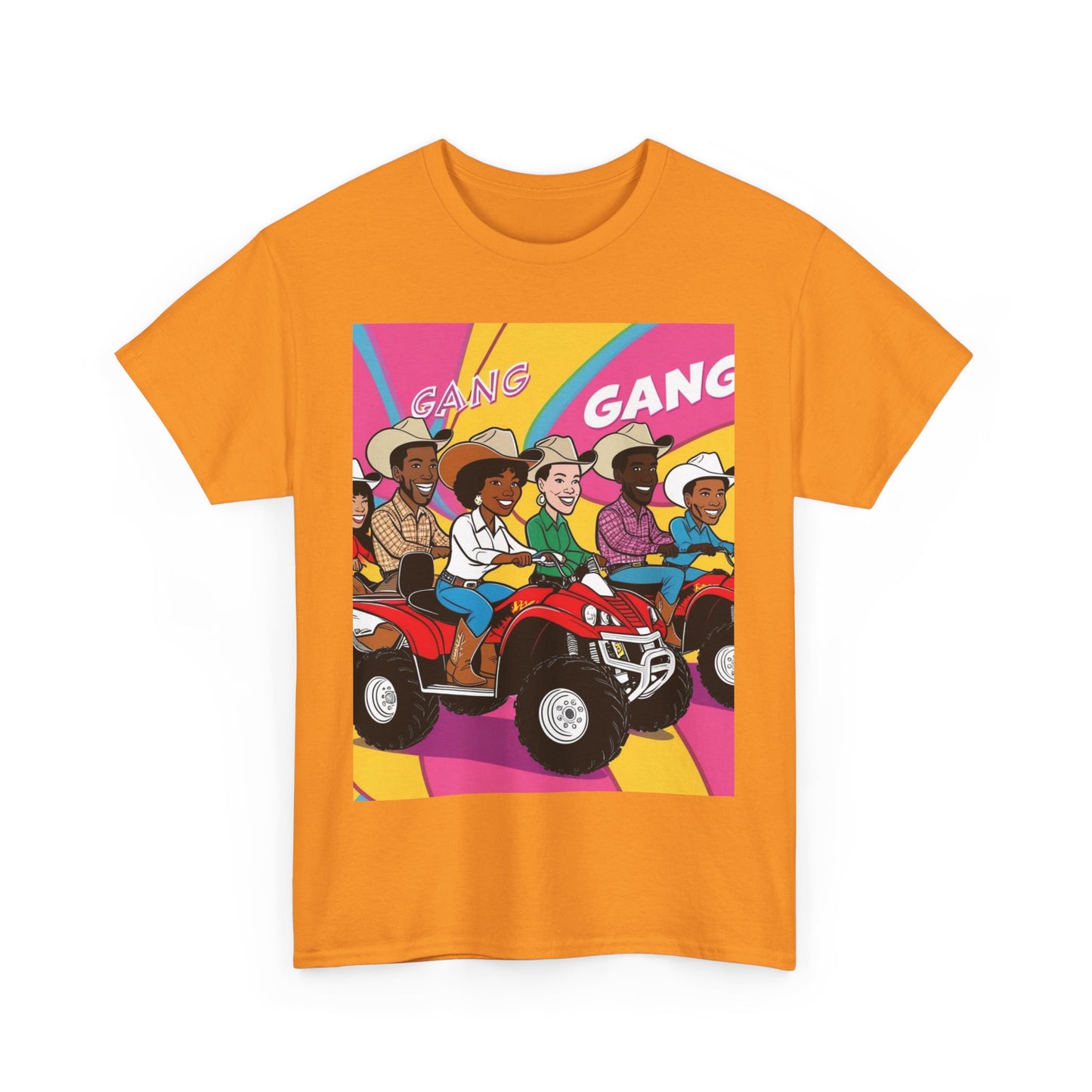 Retro Quad Gang Unisex Cotton Tee